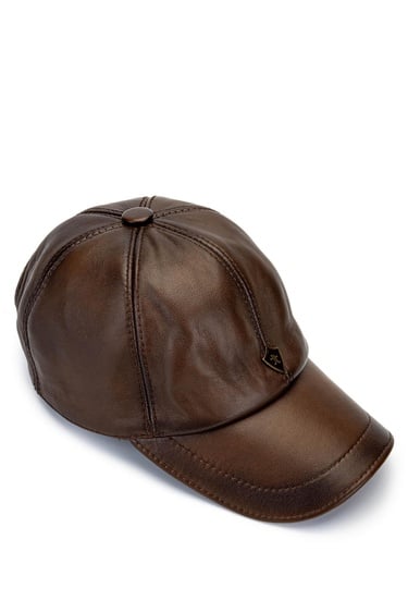  Tamer Tanca Erkek Hakiki Deri Taba Şapka