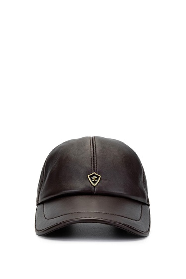  Tamer Tanca Erkek Hakiki Deri Kahverengi Şapka