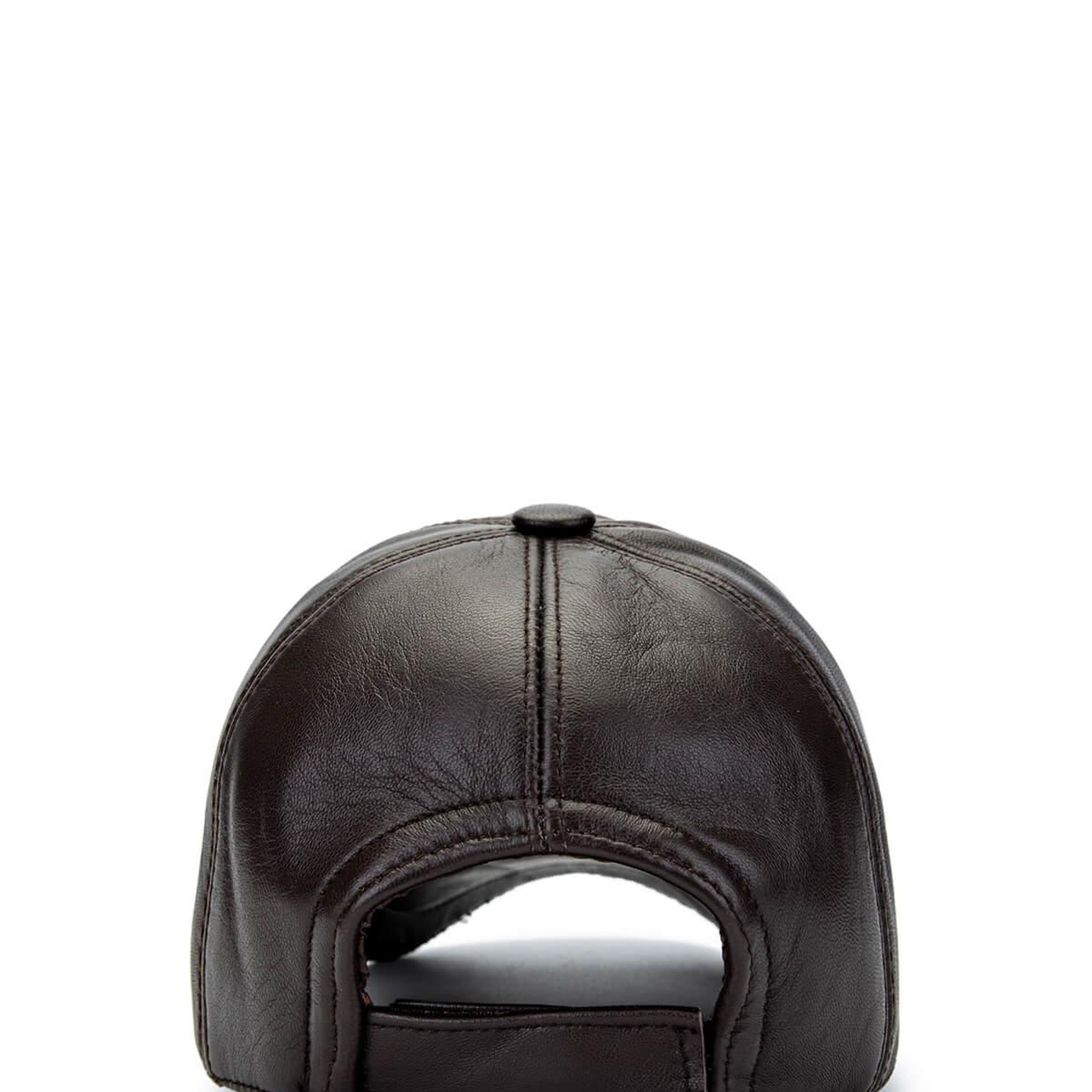 Tamer Tanca Erkek Hakiki Deri Kahverengi Şapka