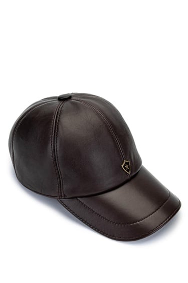  Tamer Tanca Erkek Hakiki Deri Kahverengi Şapka