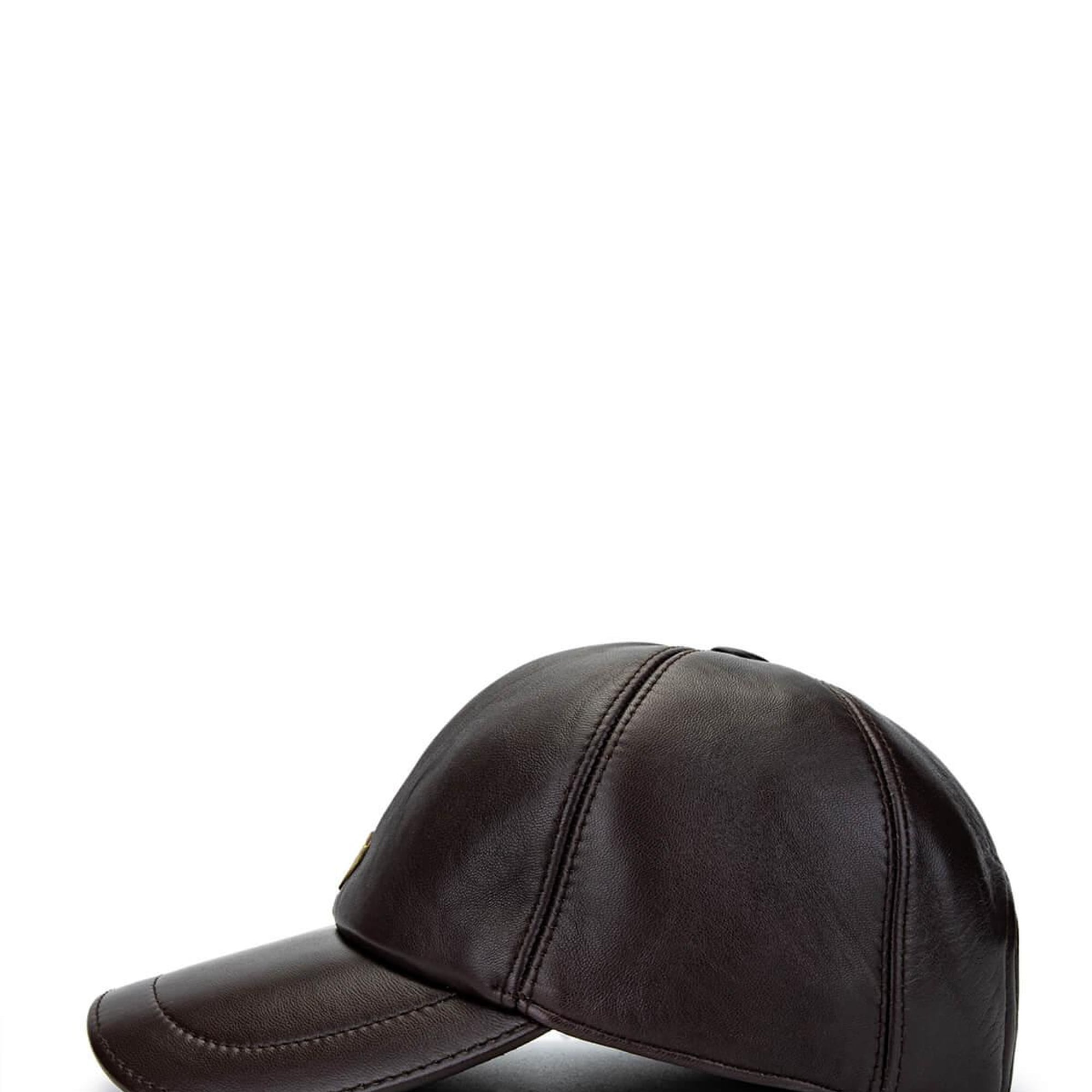 Tamer Tanca Erkek Hakiki Deri Kahverengi Şapka