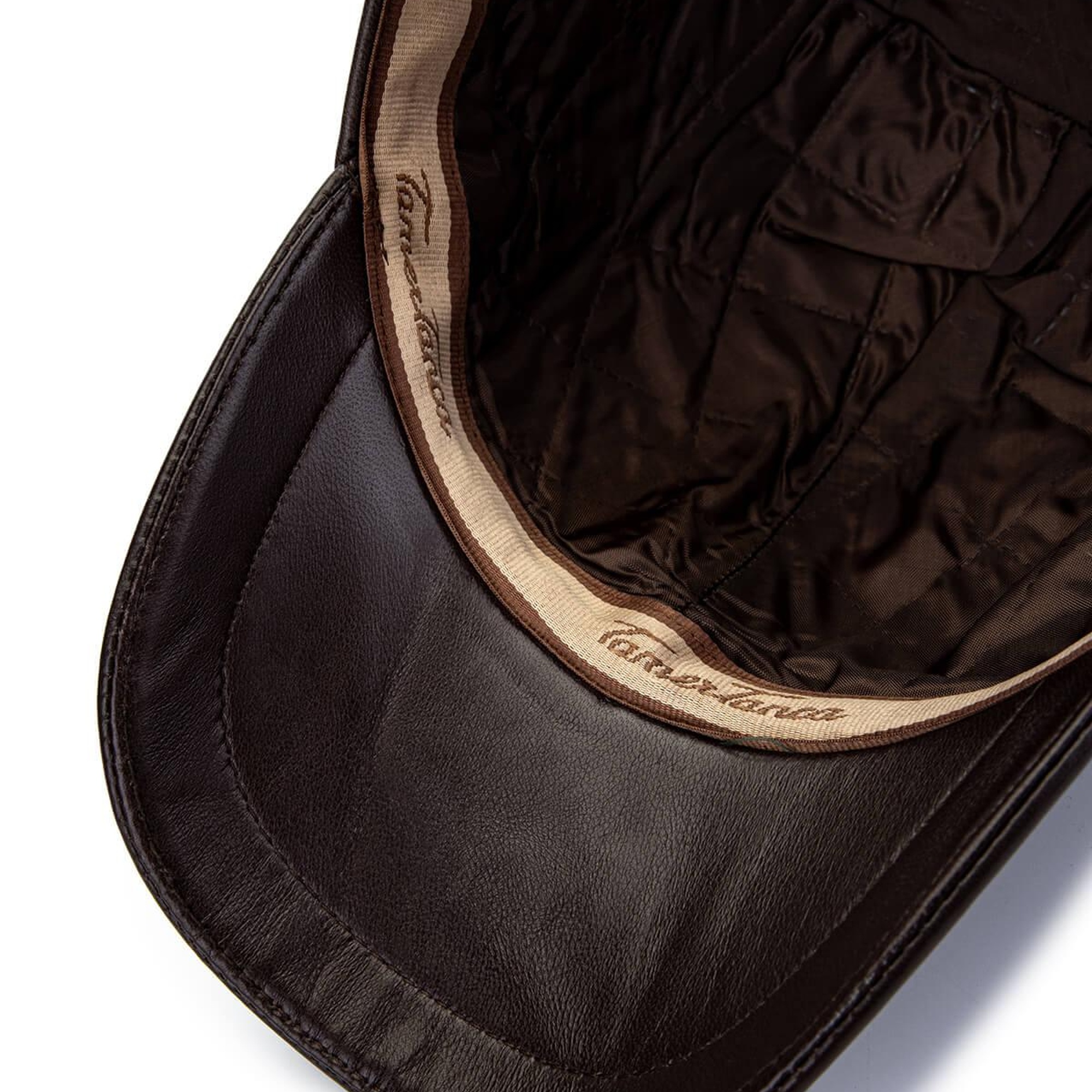 Tamer Tanca Erkek Hakiki Deri Kahverengi Şapka