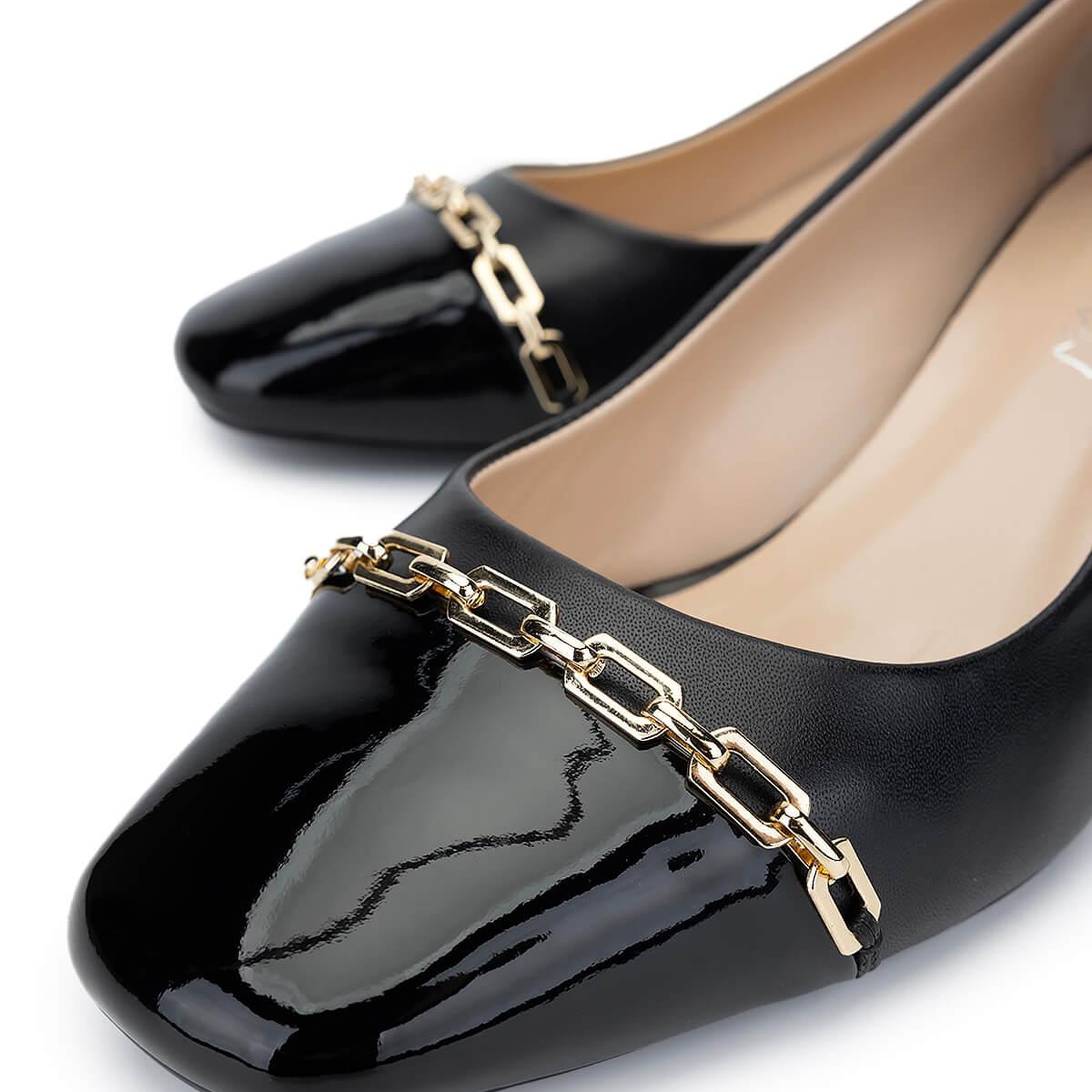 Tamer Tanca Kadın Hakiki Deri Siyah Topuklu Ayakkabı