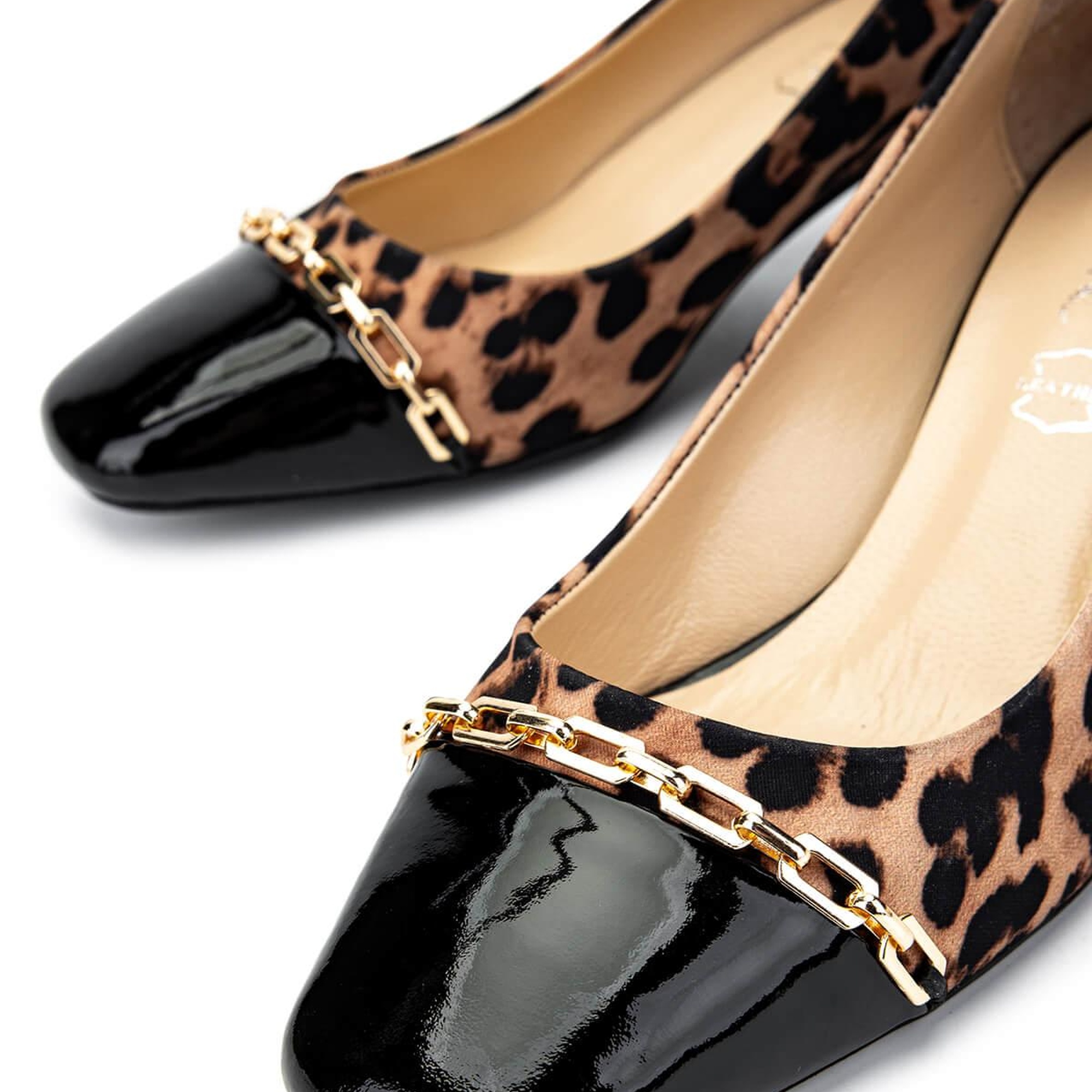 Tamer Tanca Kadın Hakiki Deri Leopar Topuklu Ayakkabı