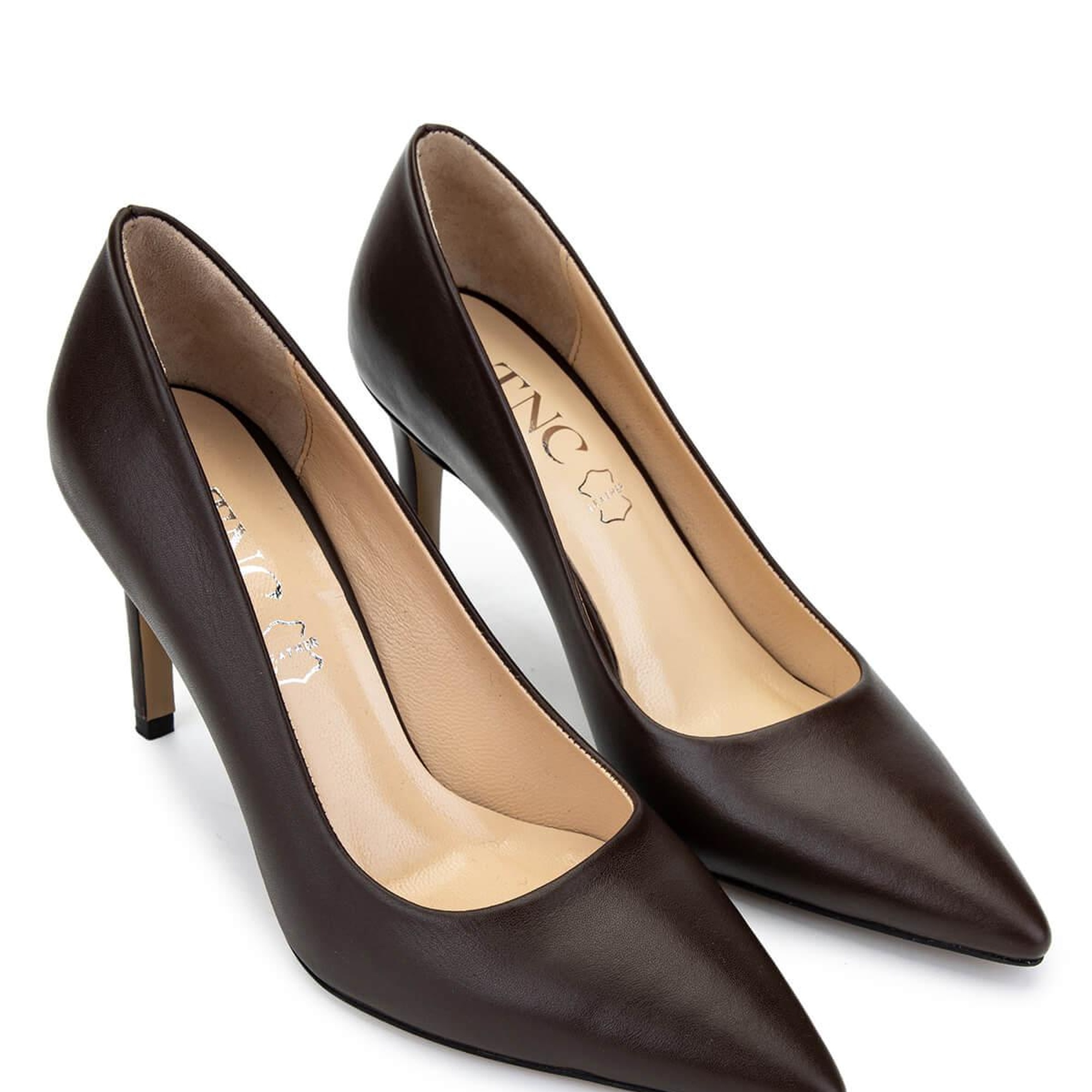 Tamer Tanca Kadın Hakiki Deri Kahverengi Topuklu Ayakkabı