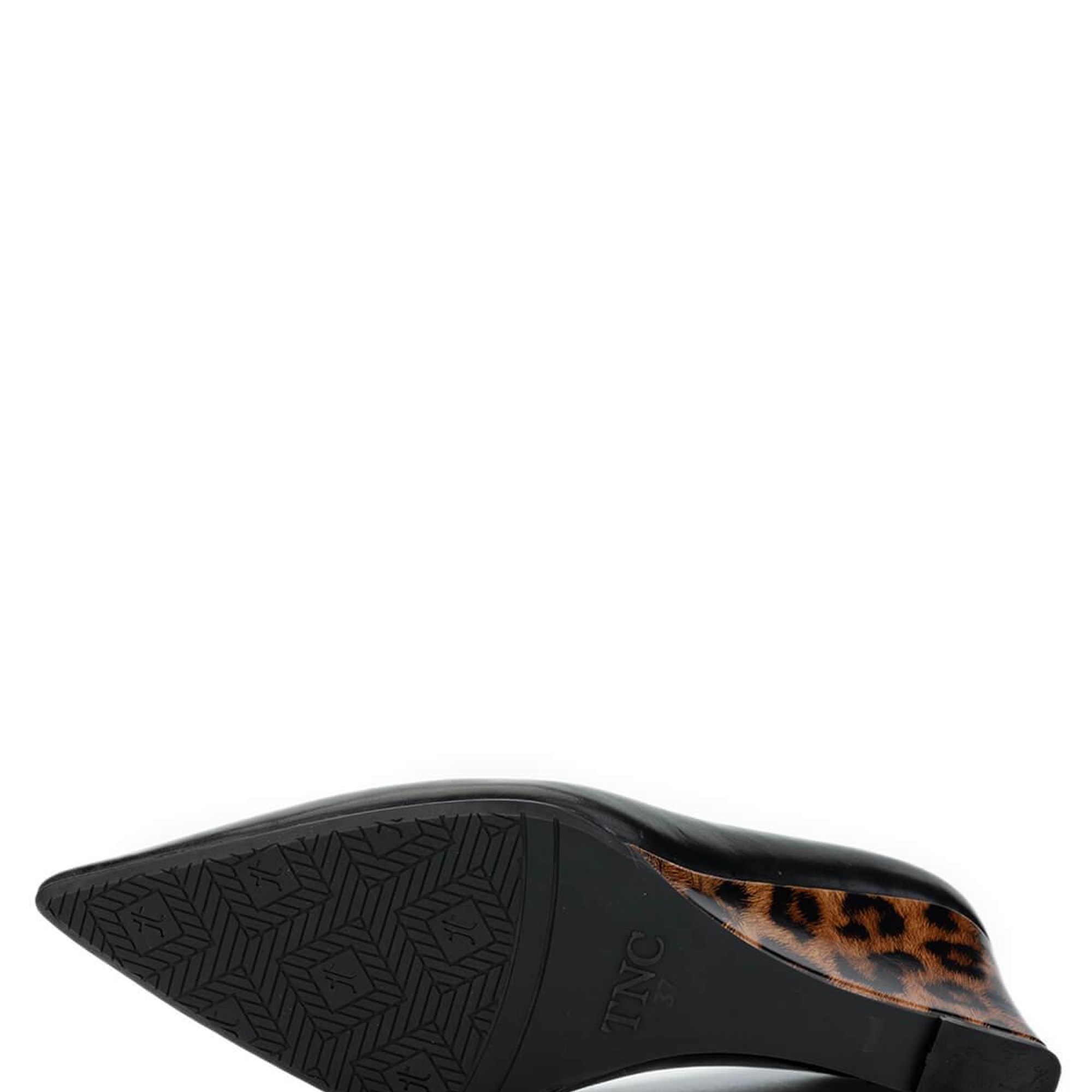 Tamer Tanca Kadın Hakiki Deri Siyah Deri Topuklu Ayakkabı