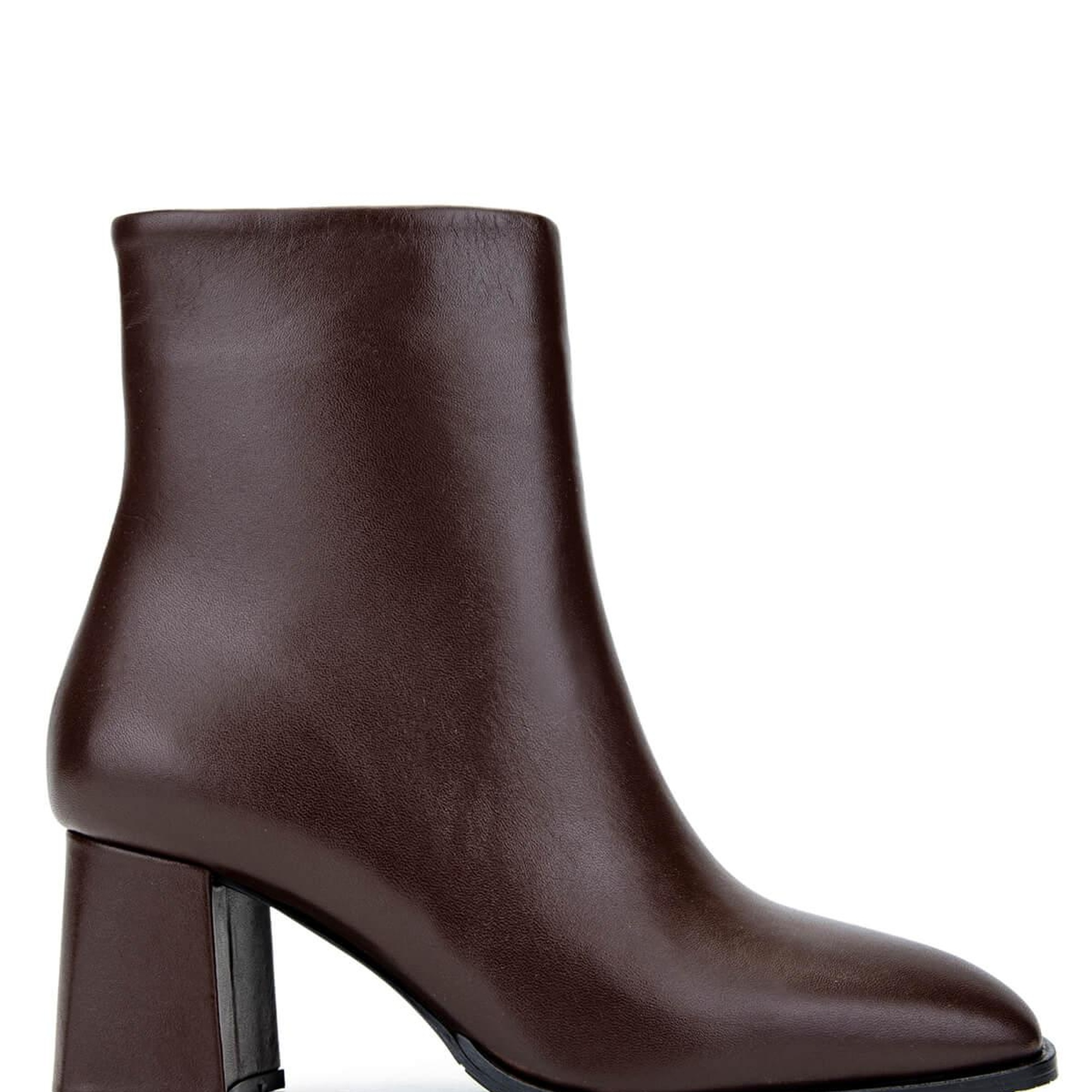 Tamer Tanca Kadın Hakiki Deri Kahverengi Deri Topuklu Bot