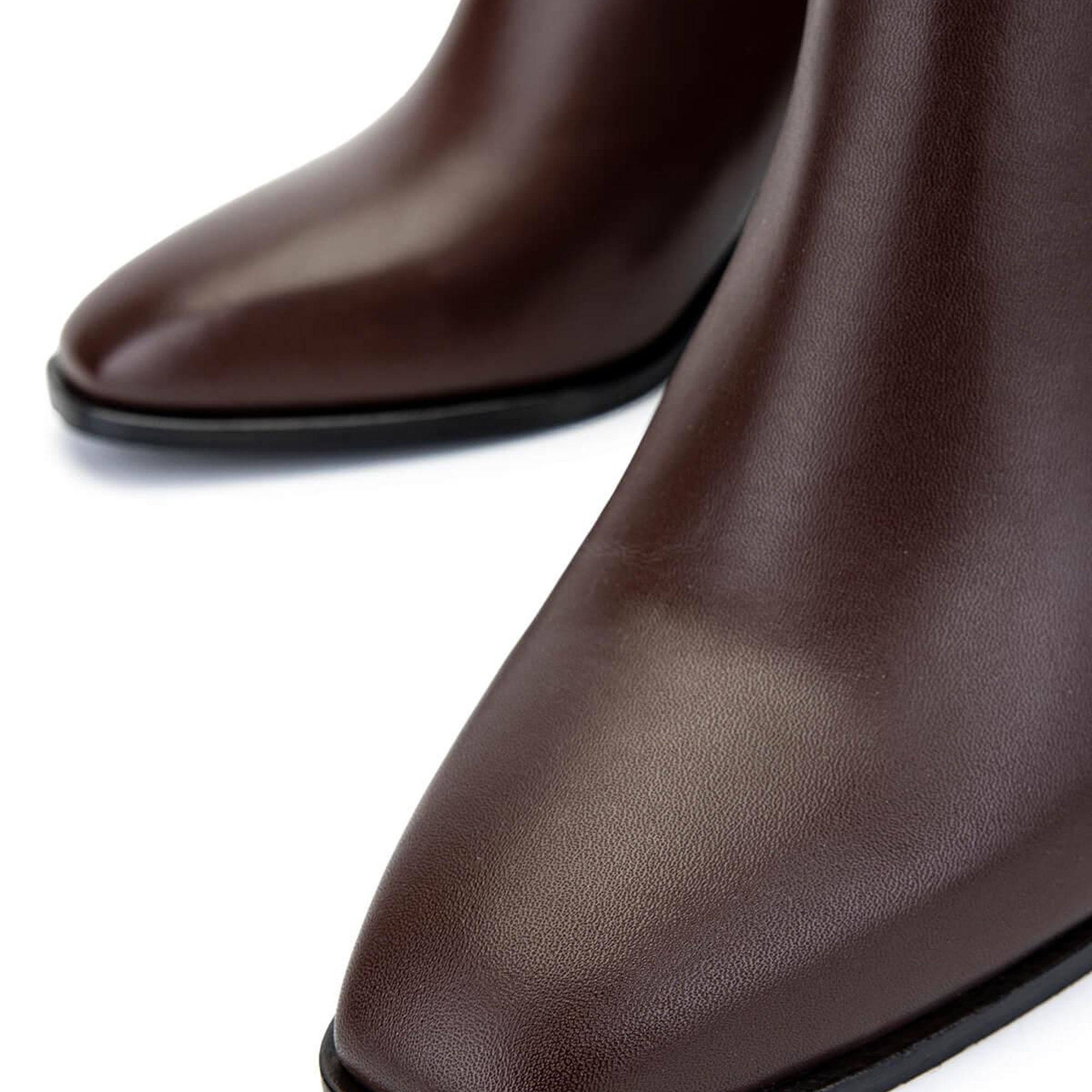 Tamer Tanca Kadın Hakiki Deri Kahverengi Deri Topuklu Bot