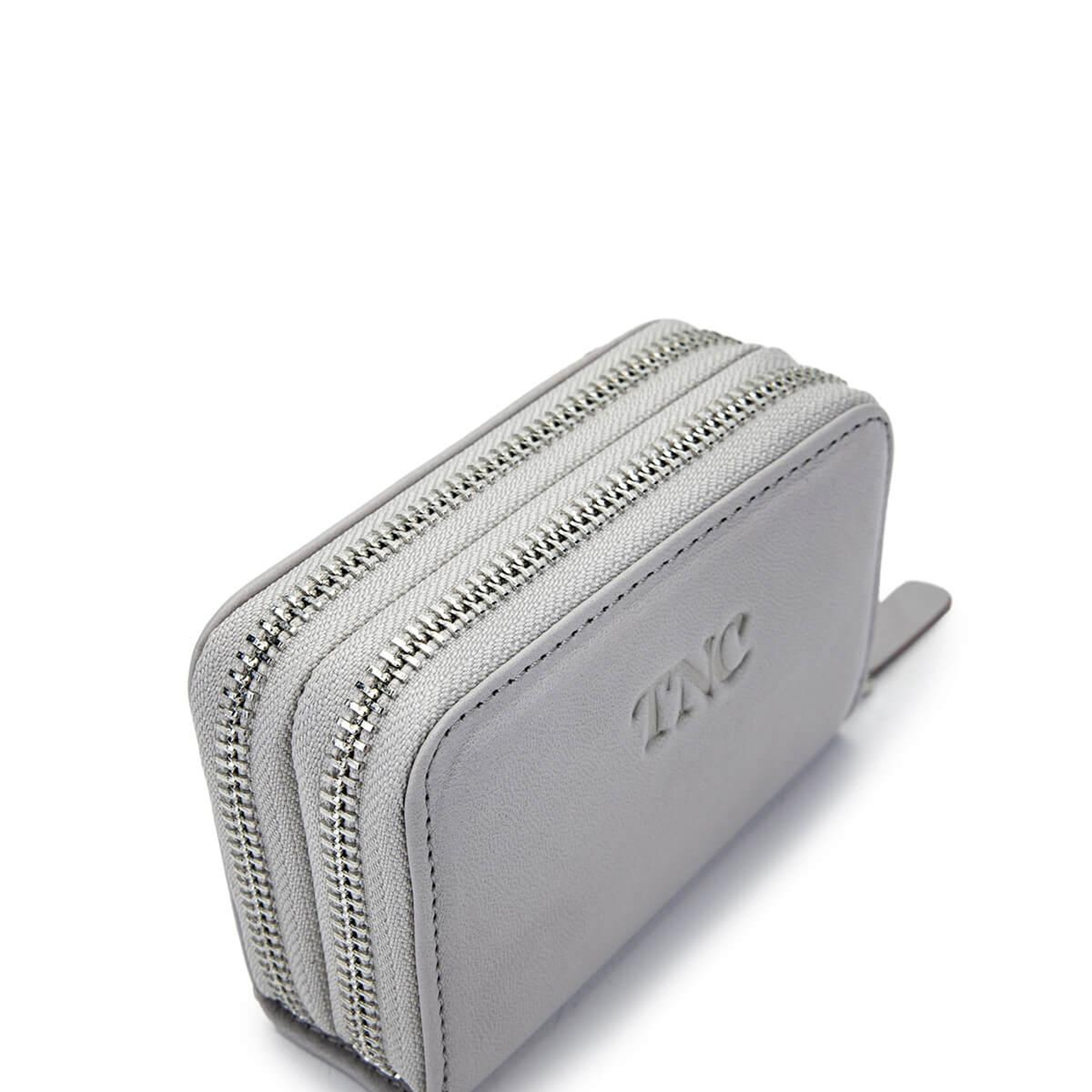 Tamer Tanca Unisex Hakiki Deri Gri Cüzdan Cuzdan