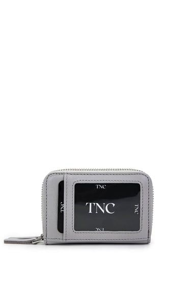  Tamer Tanca Unisex Hakiki Deri Gri Cüzdan Cuzdan