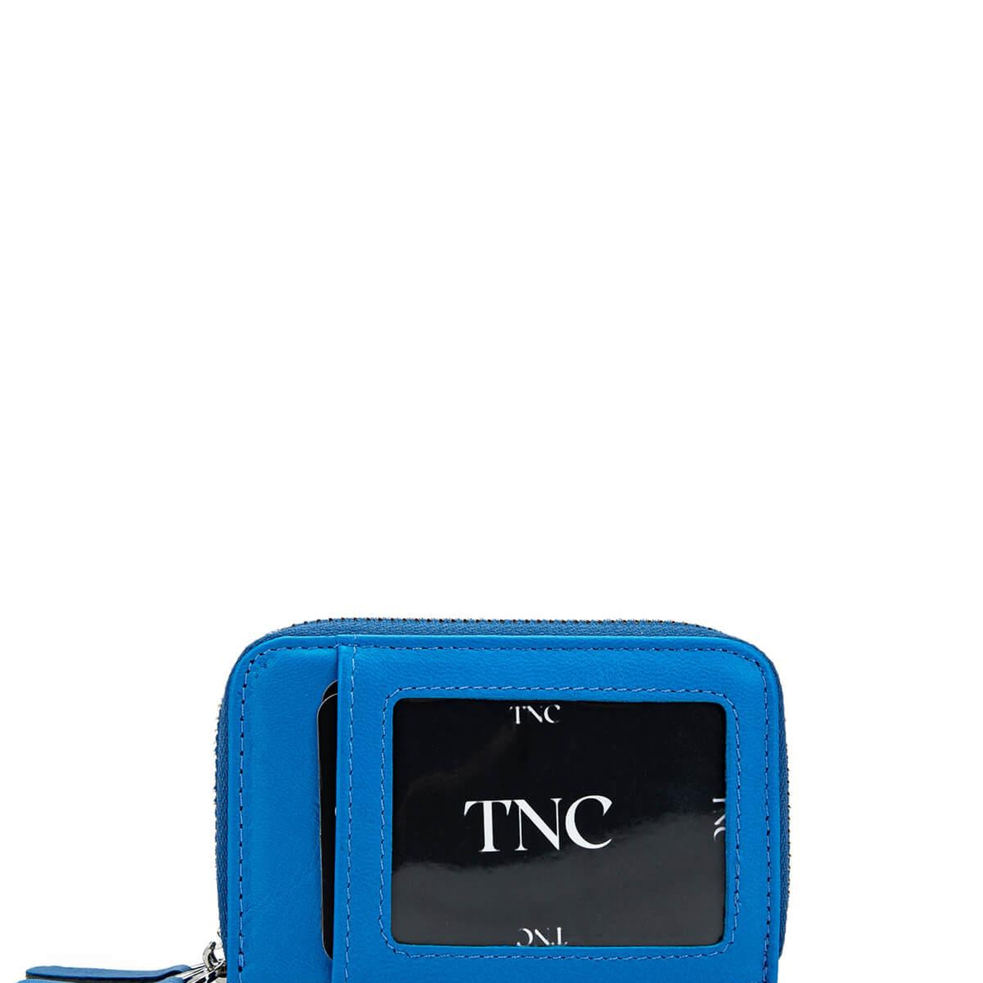 Tamer Tanca Unisex Hakiki Deri Mavi Cüzdan Cuzdan