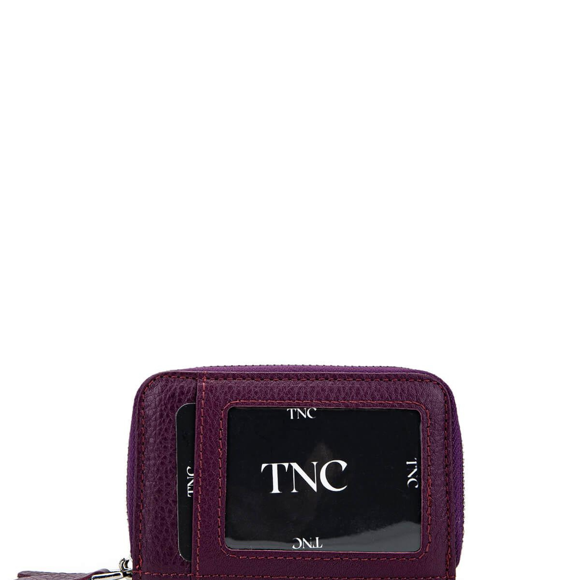 Tamer Tanca Unisex Hakiki Deri Mor Cüzdan Cuzdan