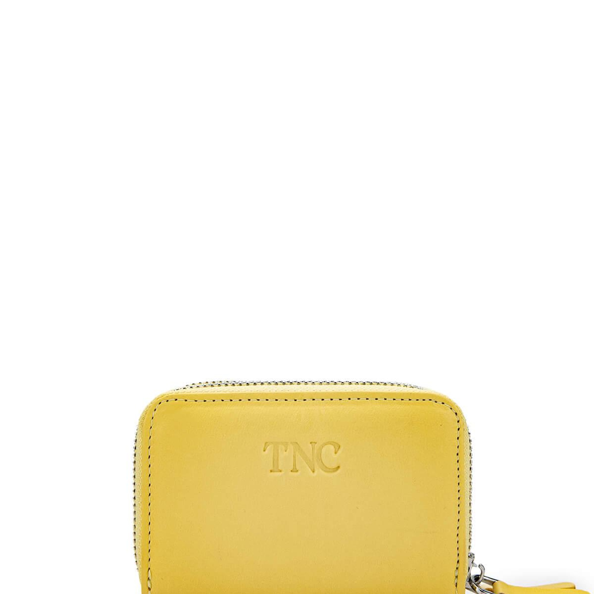 Tamer Tanca Unisex Hakiki Deri Sarı Cüzdan Cuzdan