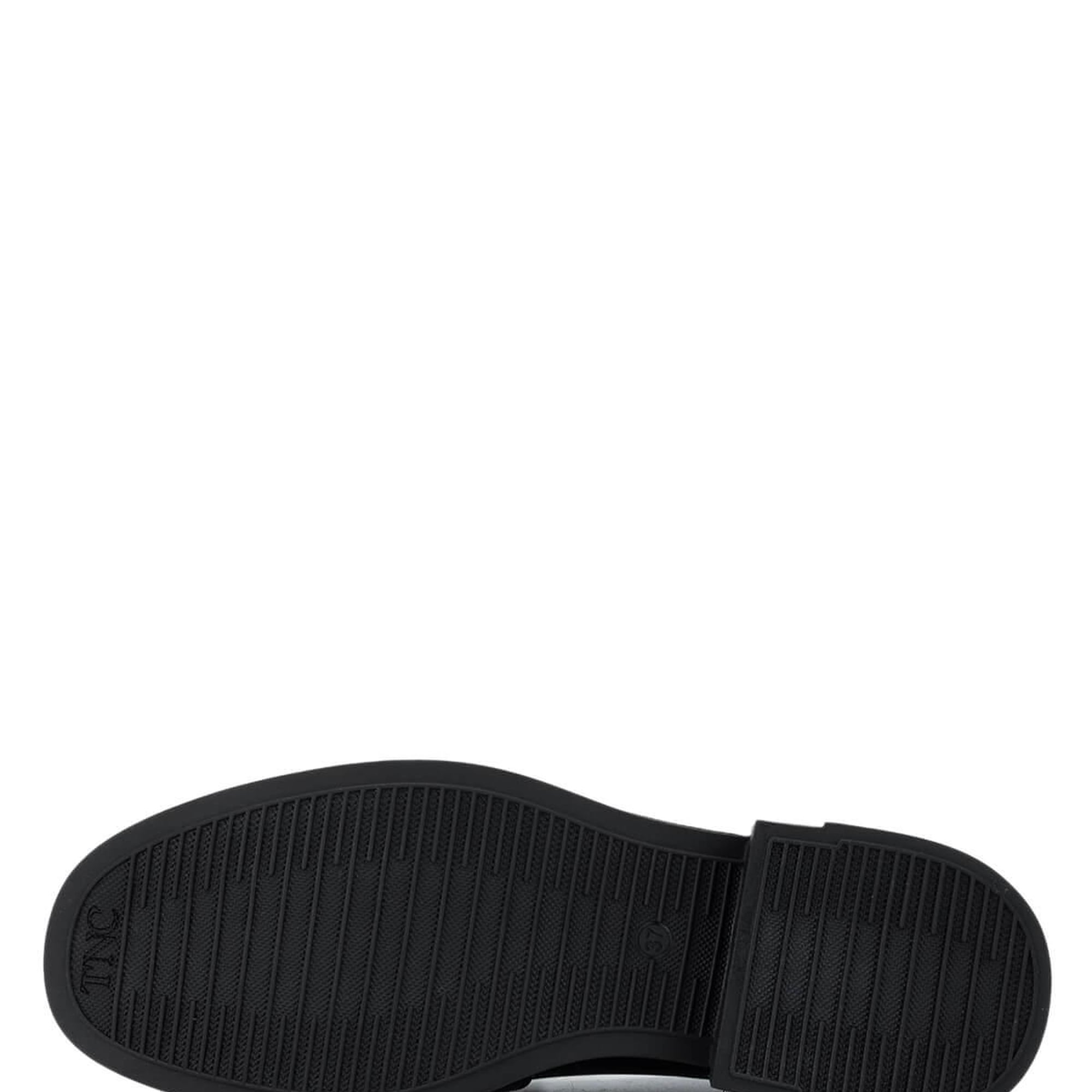 Tamer Tanca Kadın Hakiki Deri Siyah Rugan Loafer Ayakkabı