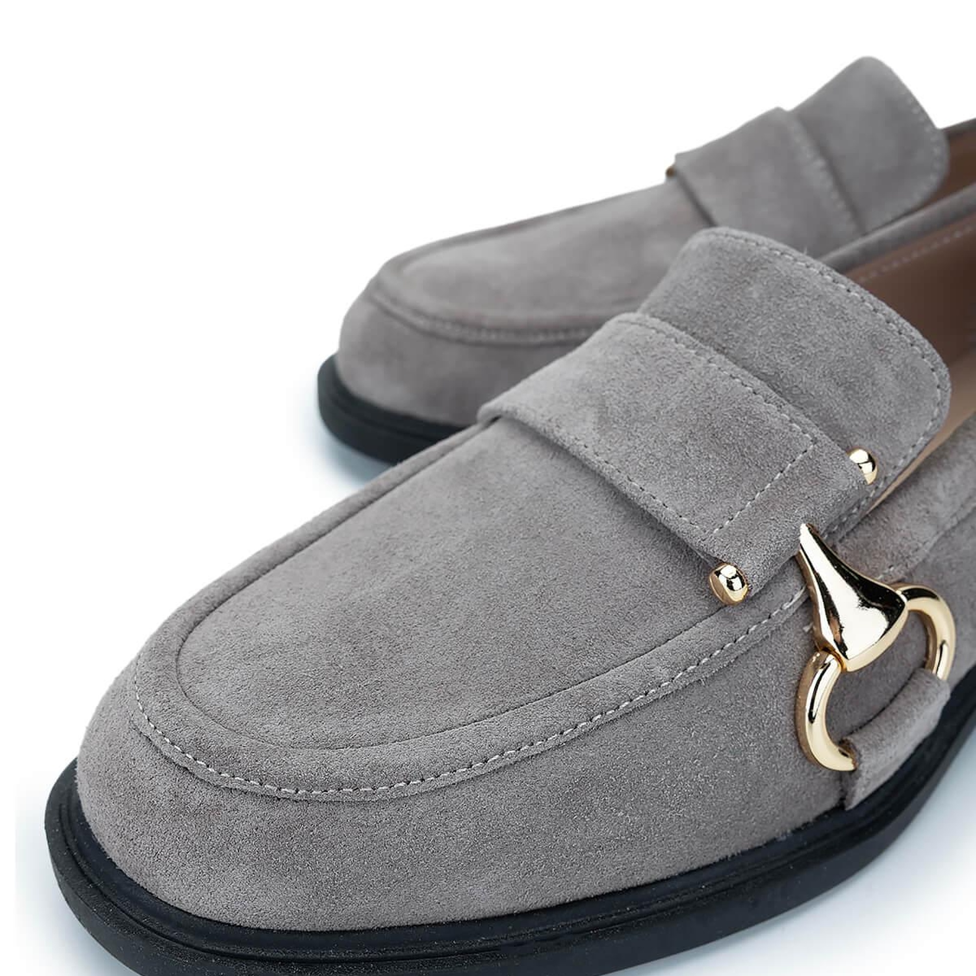 Tamer Tanca Kadın Hakiki Deri Vizon Süet Loafer Ayakkabı