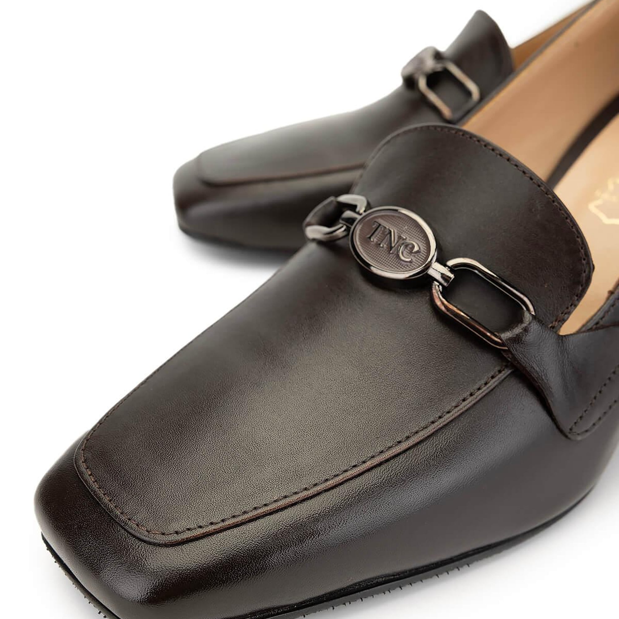 Tamer Tanca Kadın Hakiki Deri Kahverengi Topuklu Ayakkabı