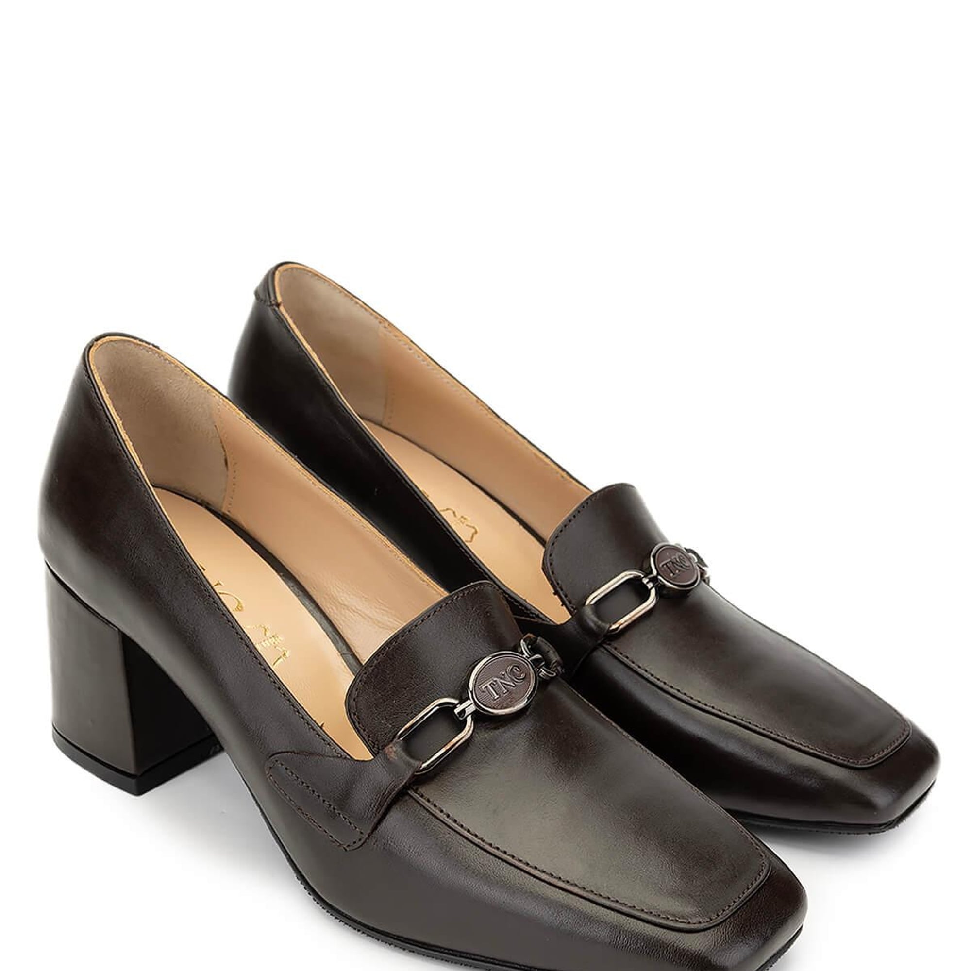 Tamer Tanca Kadın Hakiki Deri Kahverengi Topuklu Ayakkabı