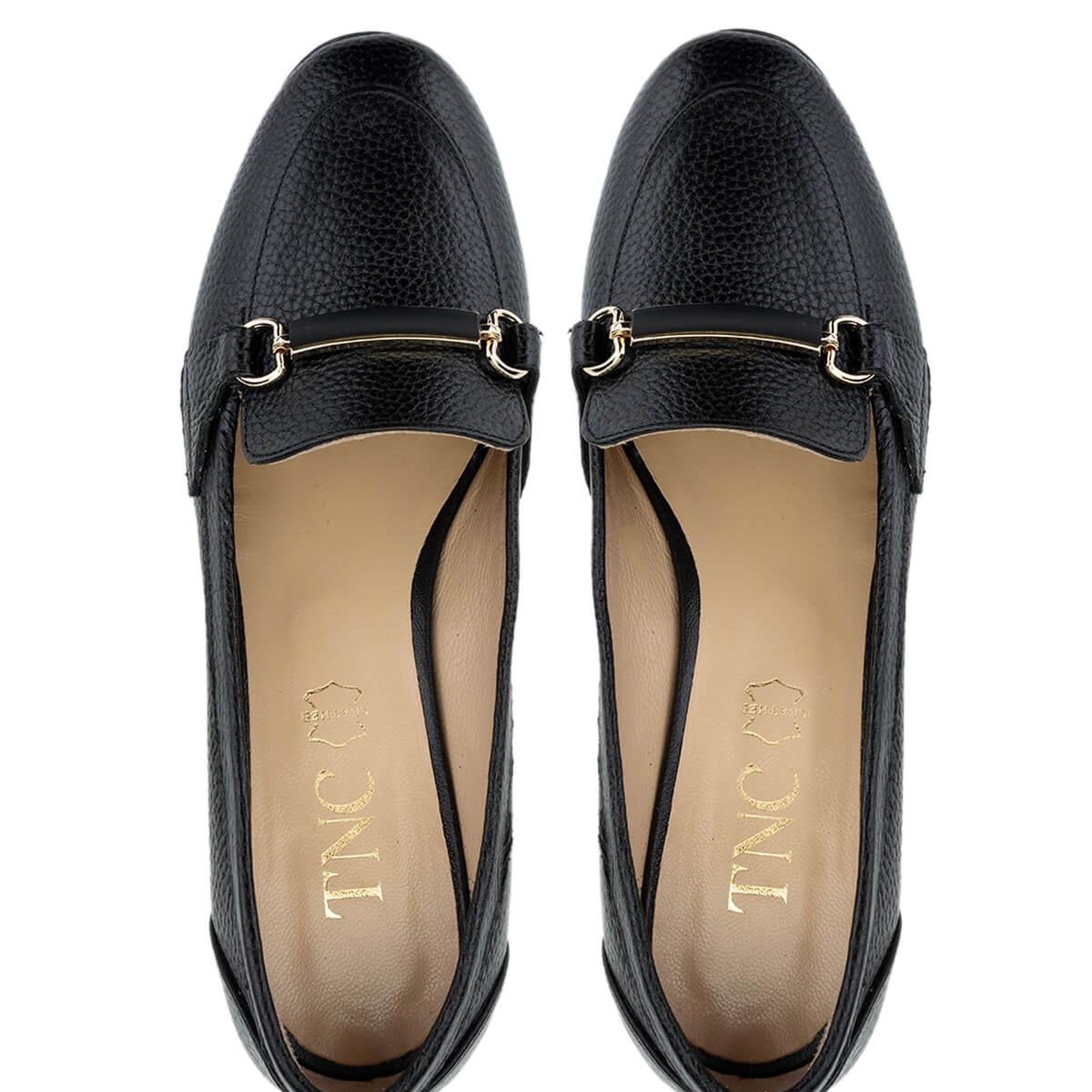 Tamer Tanca Kadın Hakiki Deri Siyah Deri Topuklu Ayakkabı