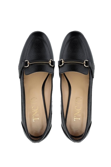  Tamer Tanca Kadın Hakiki Deri Siyah Deri Topuklu Ayakkabı