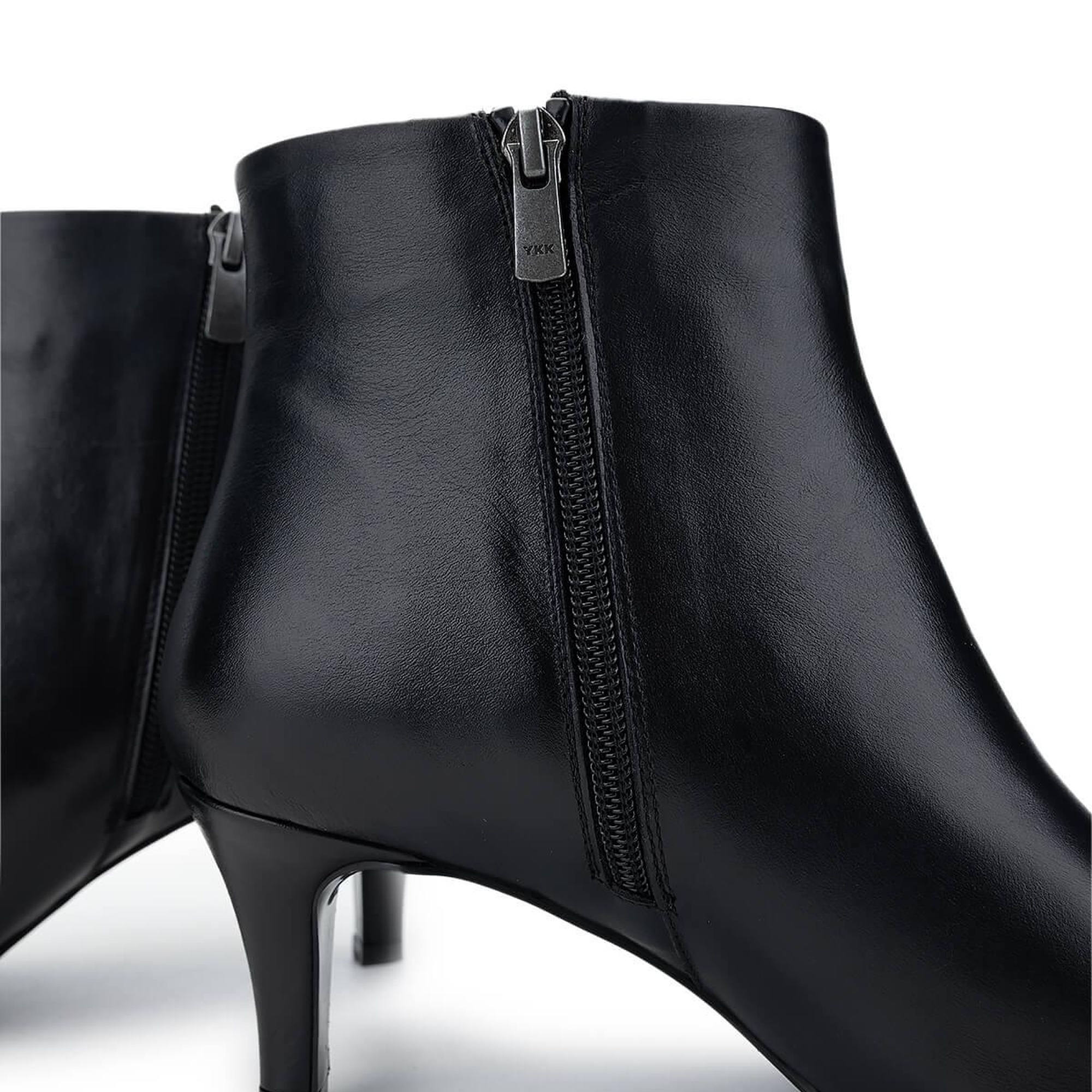Tamer Tanca Kadın Hakiki Deri Siyah Deri Topuklu Bot