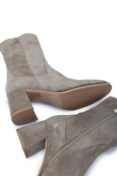  Tamer Tanca Kadın Hakiki Deri Vizon Süet Topuklu Bot