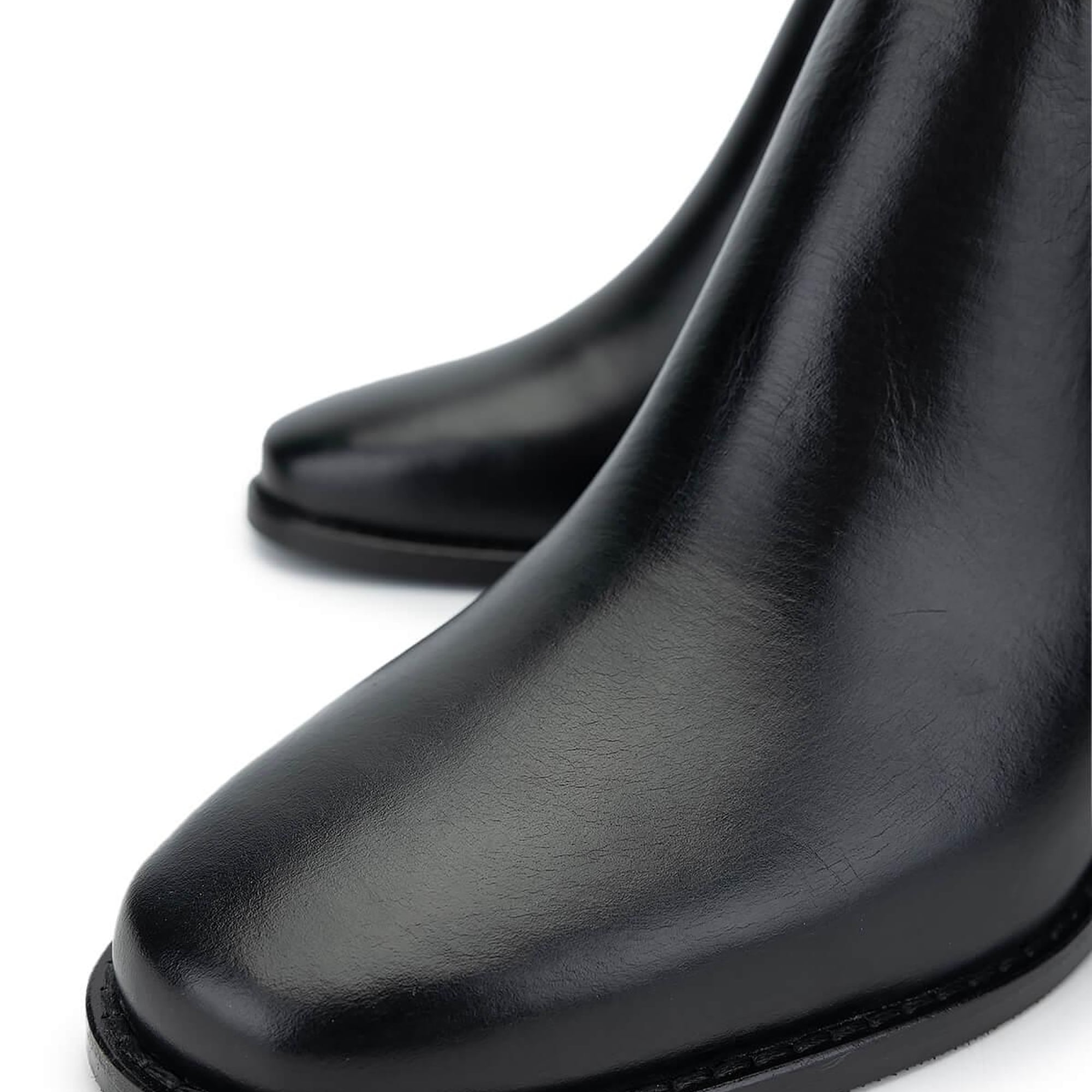 Tamer Tanca Kadın Hakiki Deri Siyah Deri Topuklu Bot