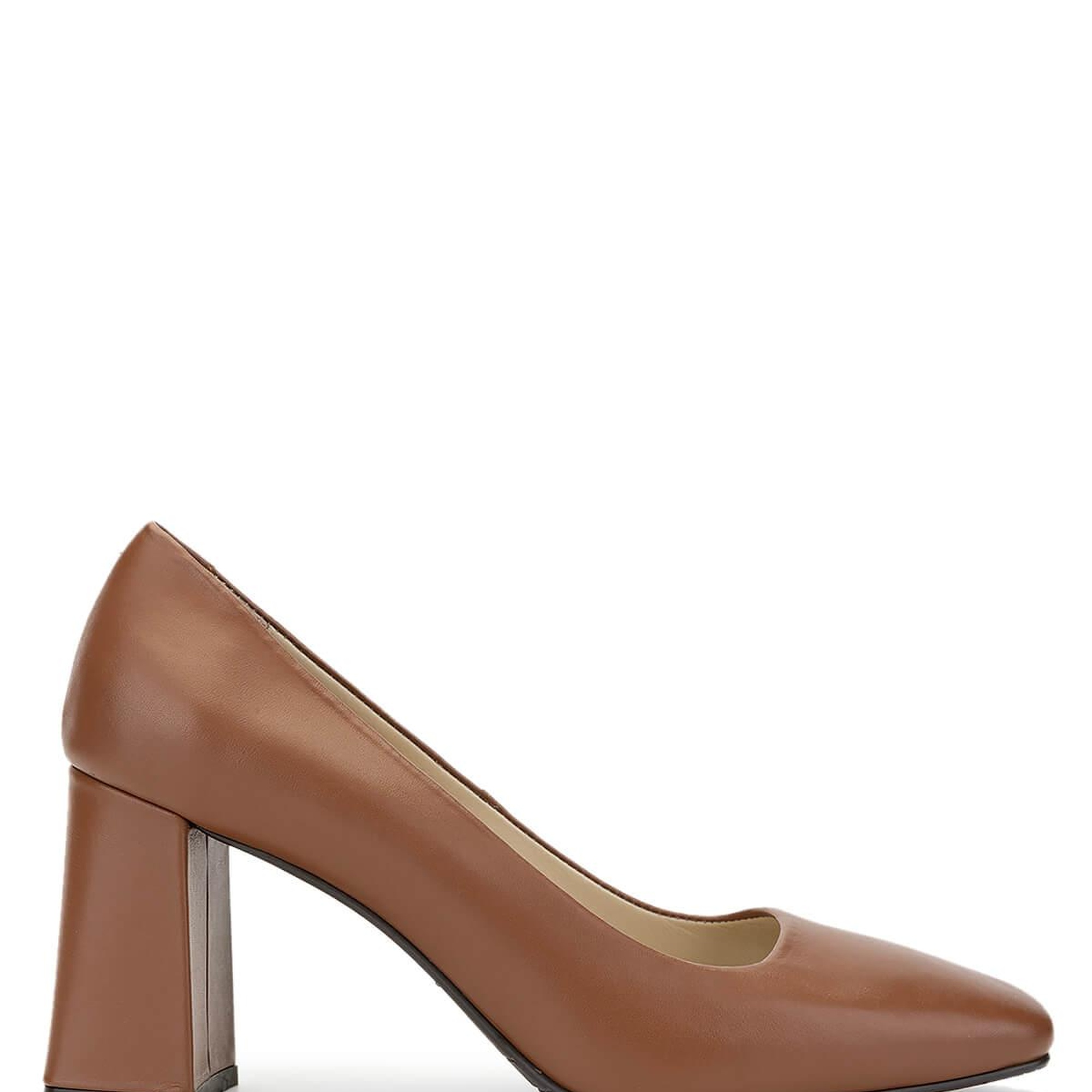Tamer Tanca Kadın Hakiki Deri Taba Topuklu Ayakkabı