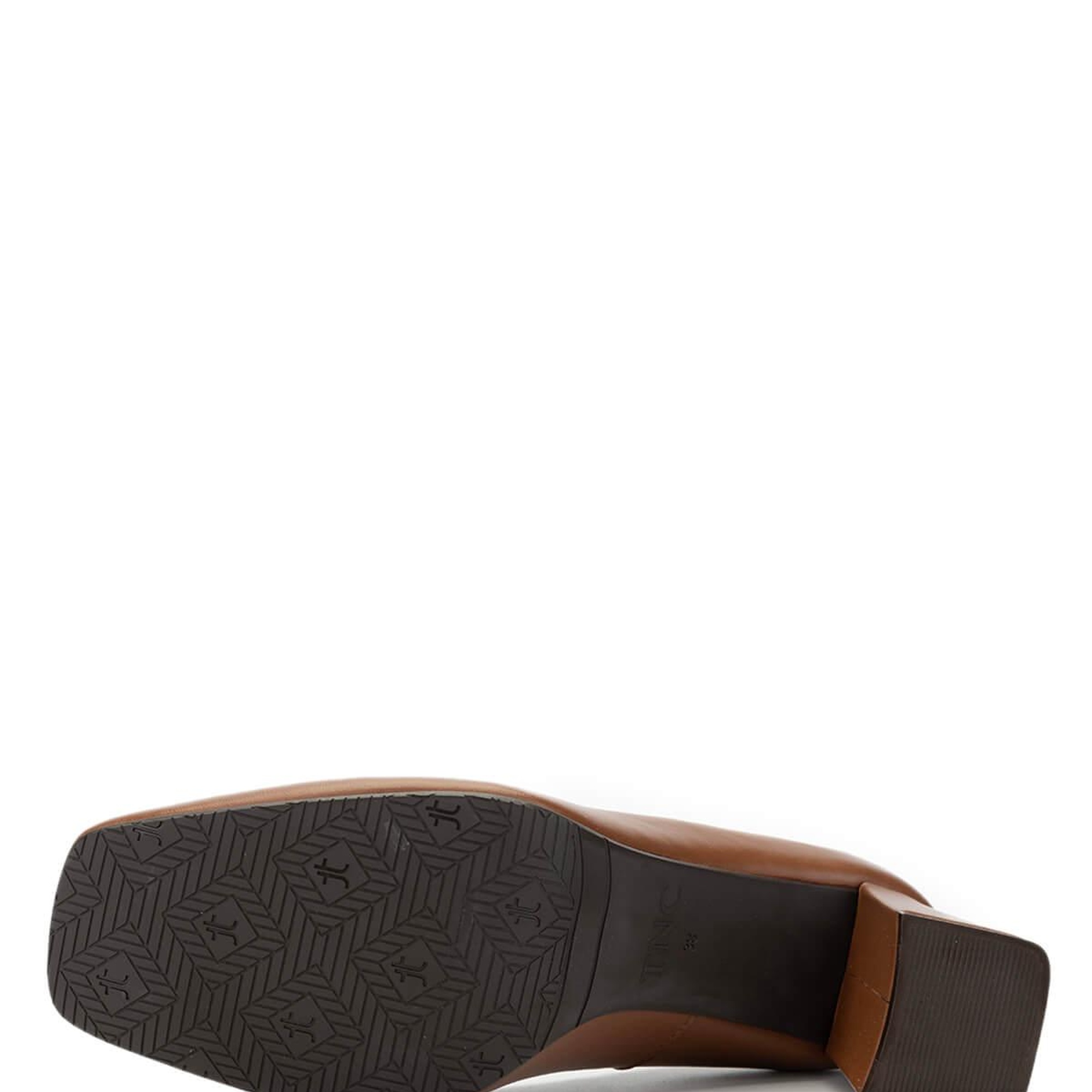 Tamer Tanca Kadın Hakiki Deri Taba Topuklu Ayakkabı