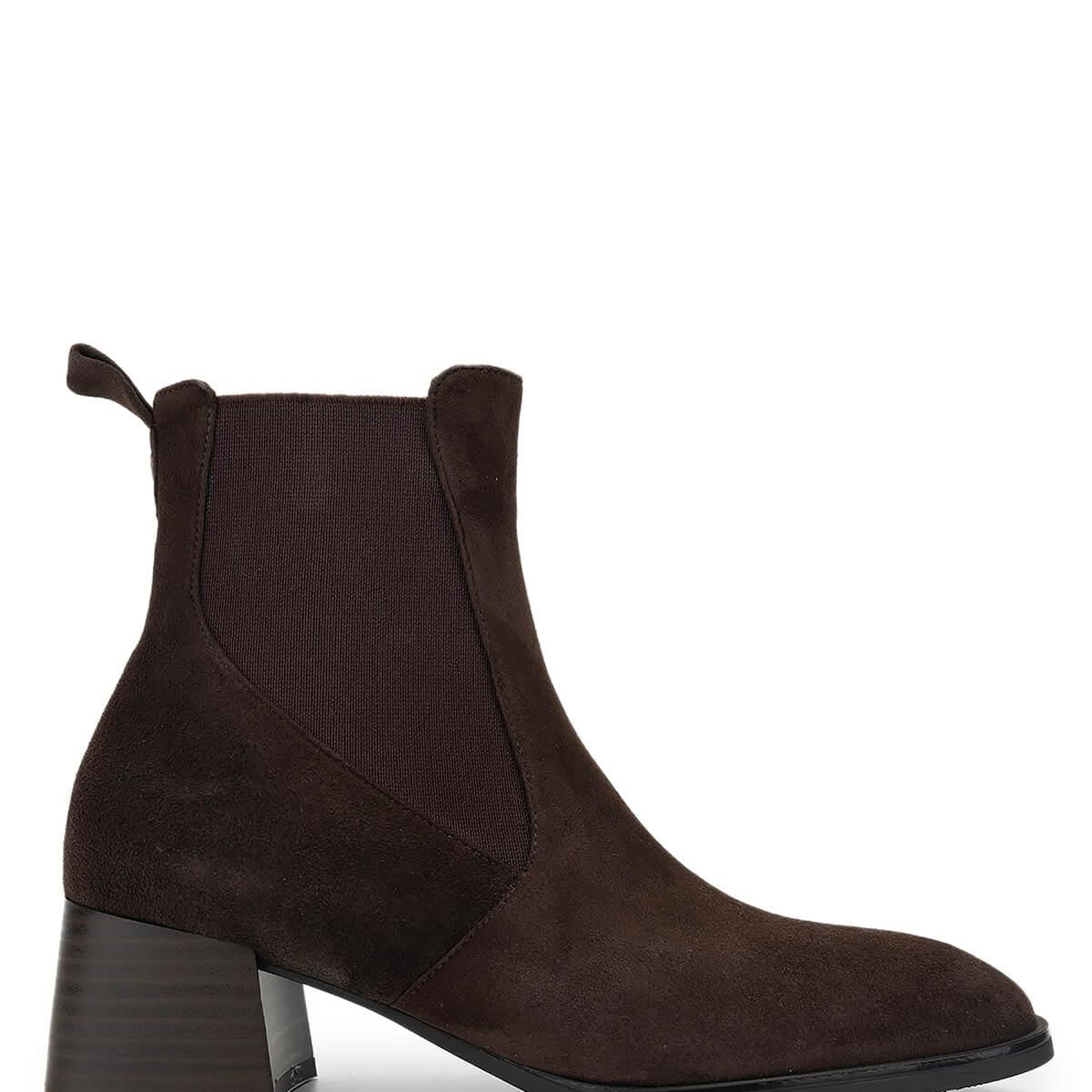 Tamer Tanca Kadın Hakiki Deri Kahverengi Süet Topuklu Bot