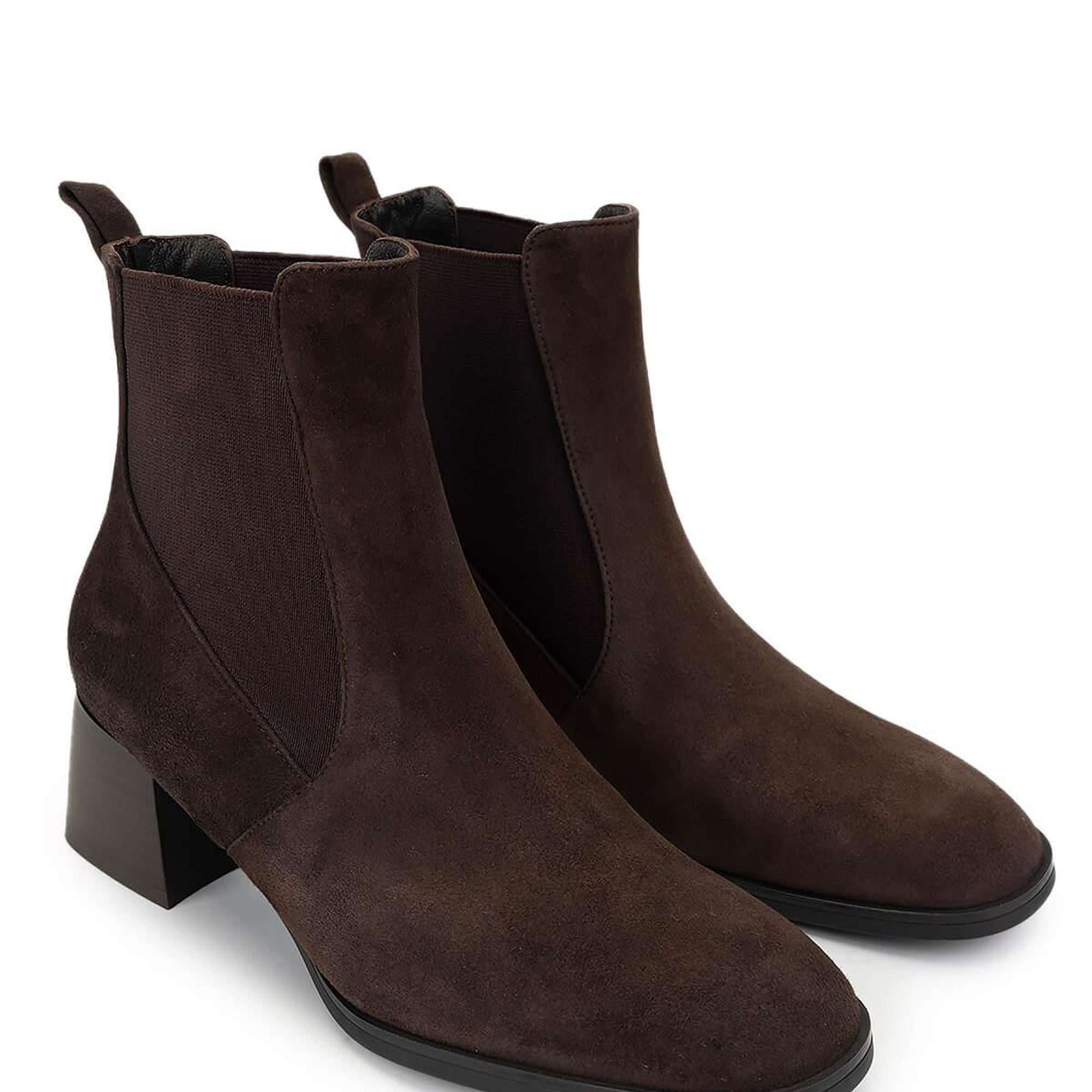 Tamer Tanca Kadın Hakiki Deri Kahverengi Süet Topuklu Bot