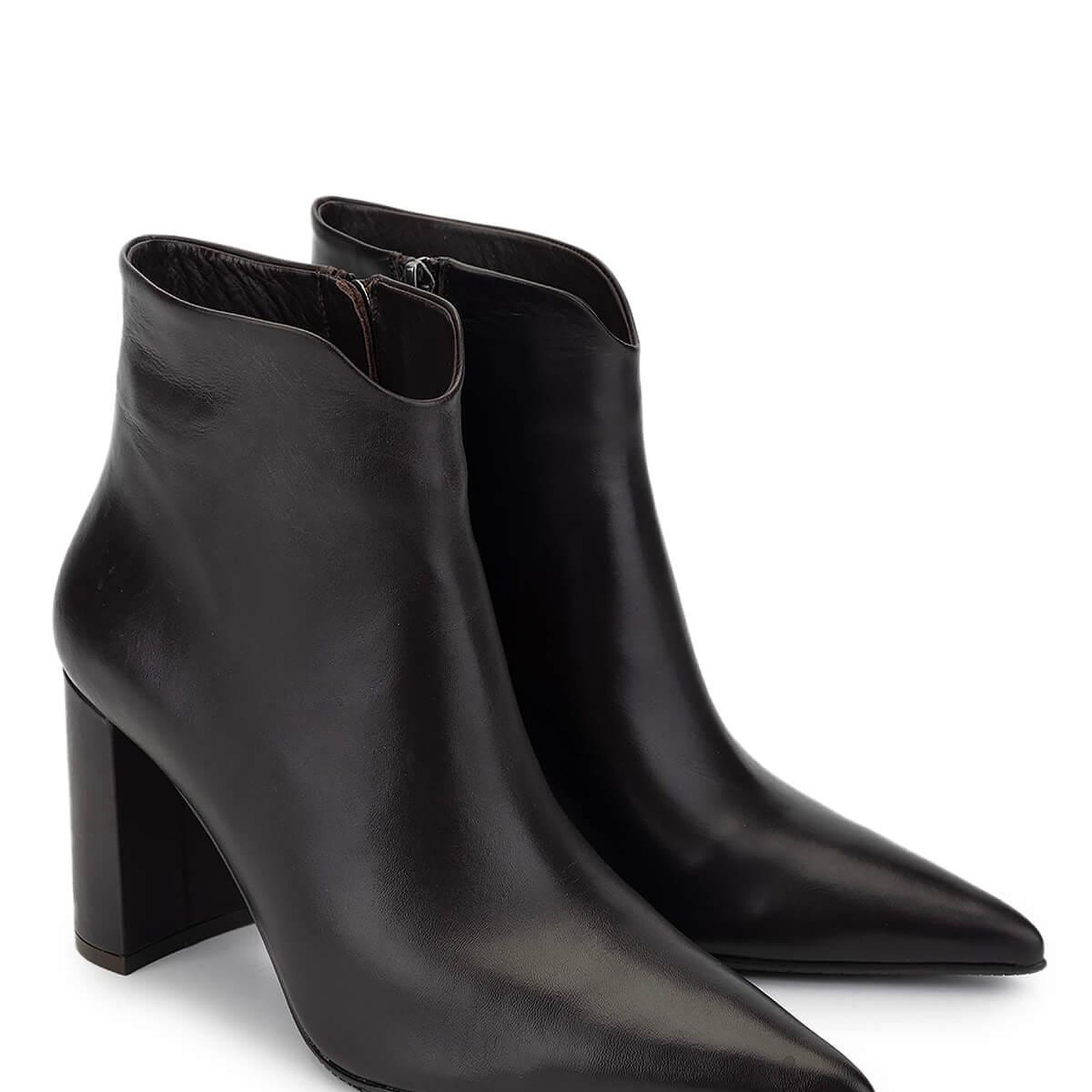 Tamer Tanca Kadın Hakiki Deri Kahverengi Topuklu Bot