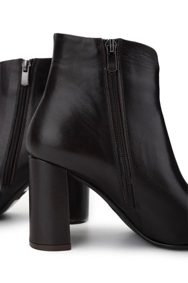  Tamer Tanca Kadın Hakiki Deri Kahverengi Topuklu Bot