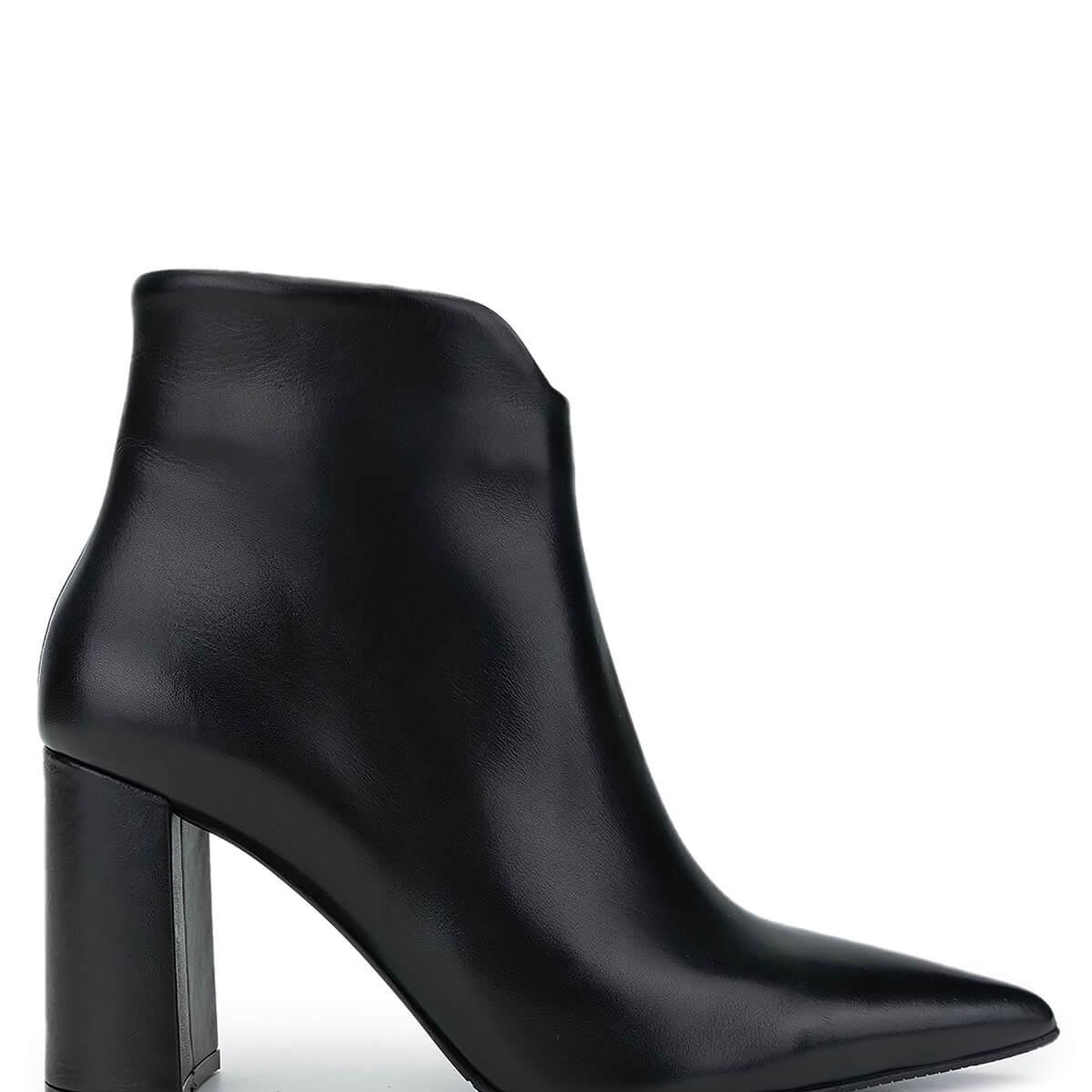 Tamer Tanca Kadın Hakiki Deri Siyah Deri Topuklu Bot