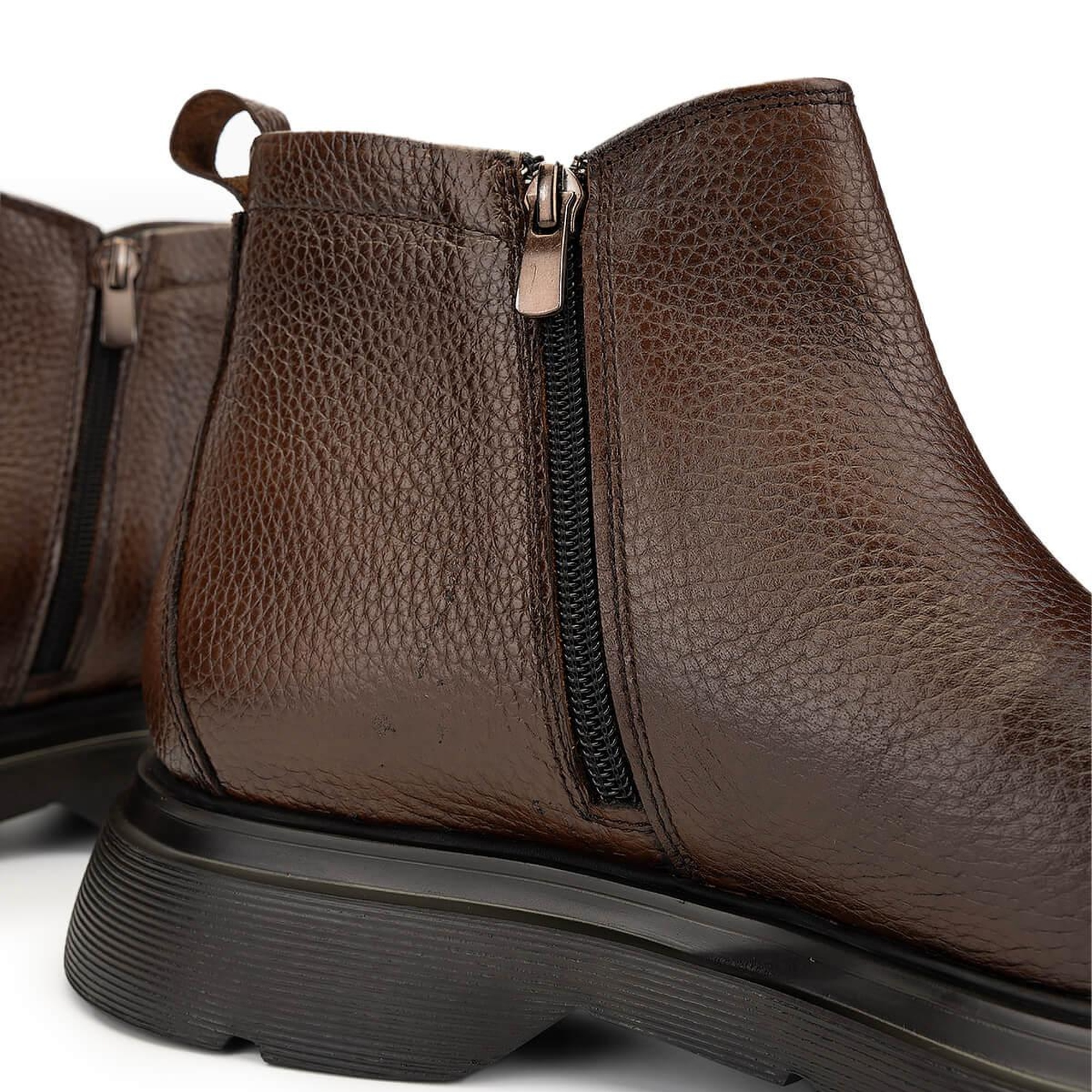 Tamer Tanca Erkek Hakiki Deri Kahverengi Bot Ayakkabı