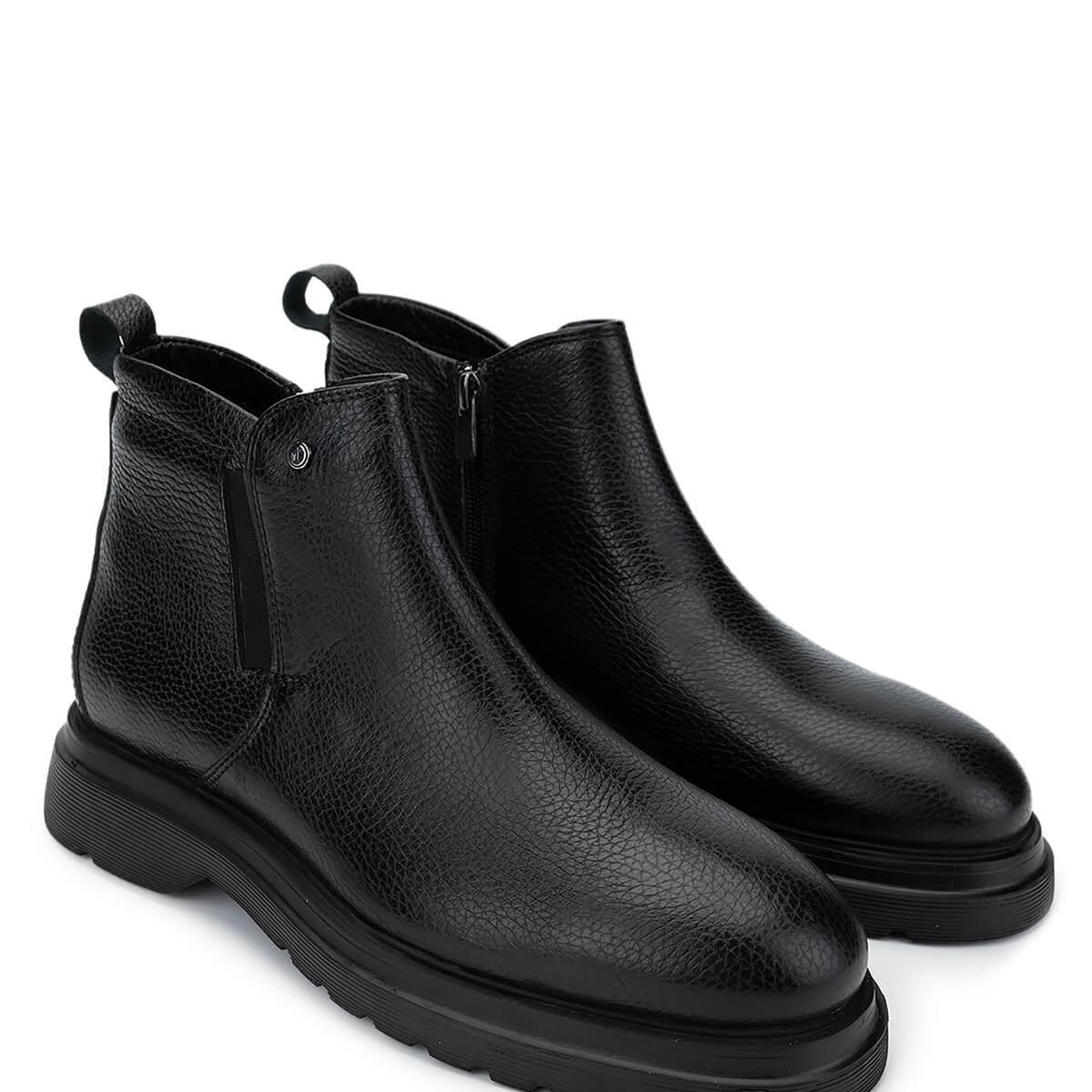 Tamer Tanca Erkek Hakiki Deri Siyah Bot Ayakkabı