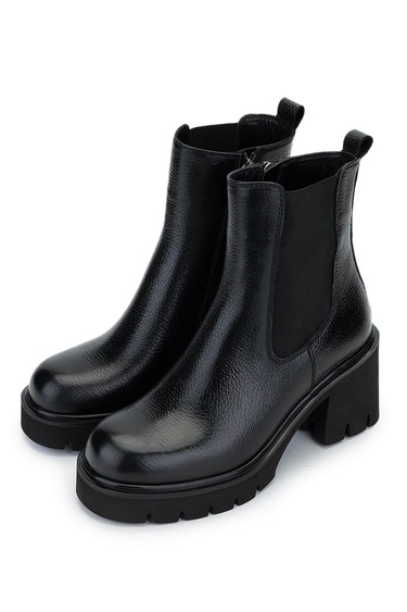  Valmenti Kadın Hakiki Deri Siyah Floter Casual Bot