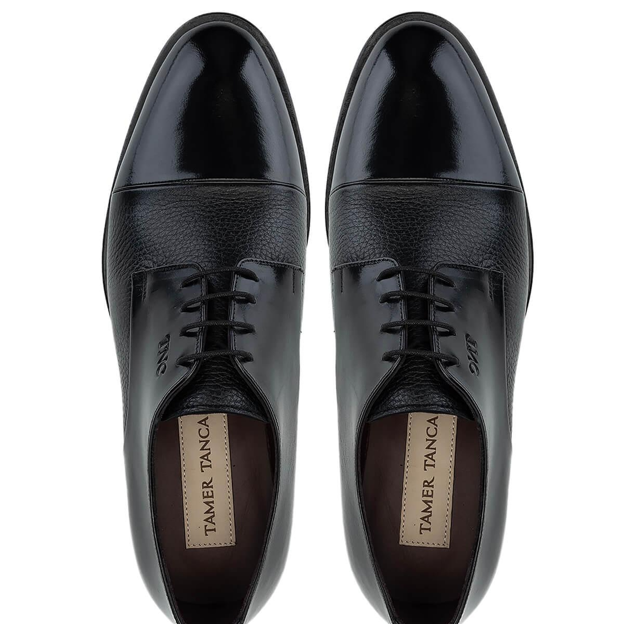 Tamer Tanca Erkek Hakiki Deri Siyah Klasik Ayakkabı
