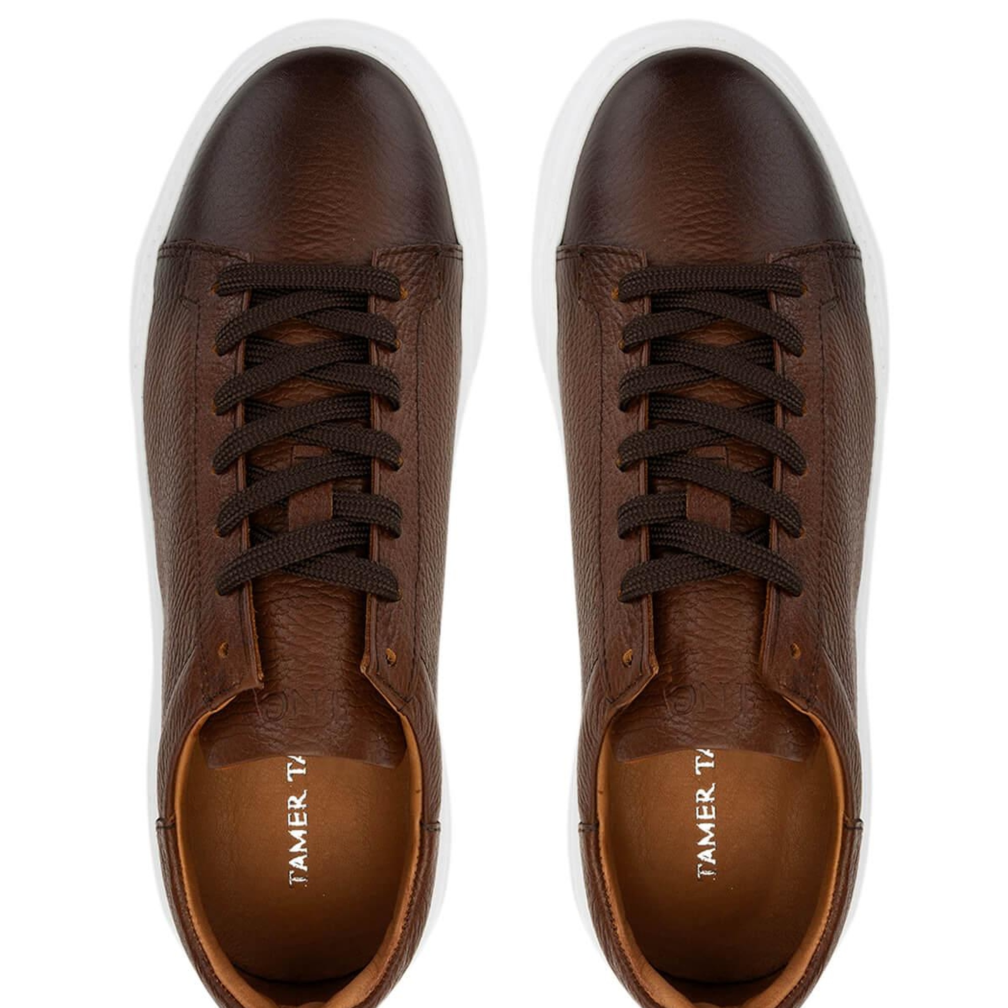 Tamer Tanca Erkek Hakiki Deri Taba Sneakers & Spor Ayakkabı