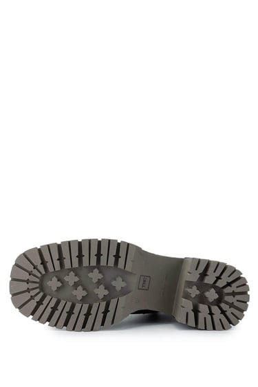  Tamer Tanca Kadın Hakiki Deri Siyah Deri Topuklu Bot