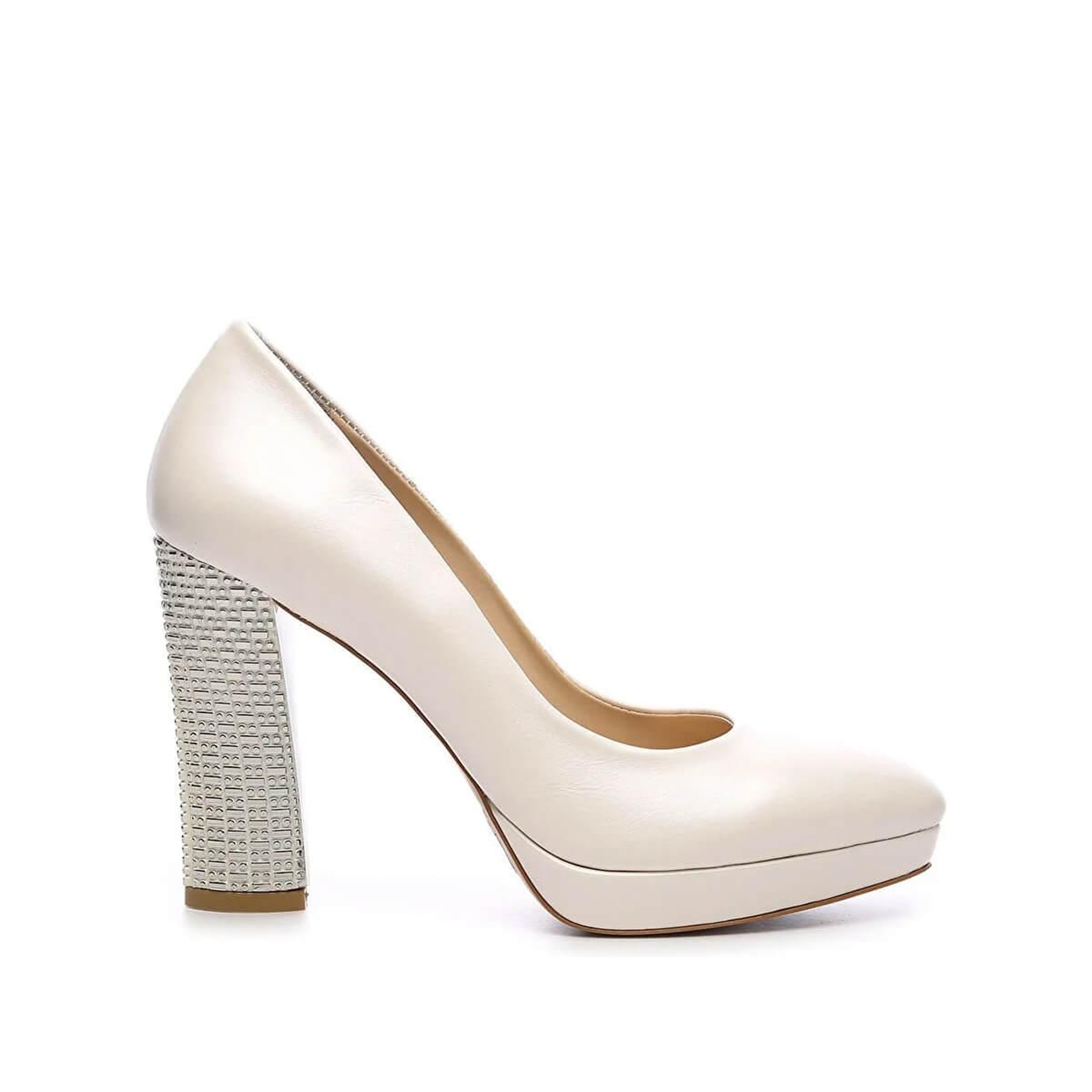Tamer Tanca Kadın Vegan Beyaz Sedef Topuklu & Stiletto Ayakkabı