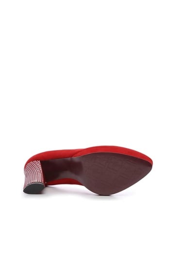  Tamer Tanca Kadın Vegan Kırmızı Topuklu & Stiletto Ayakkabı