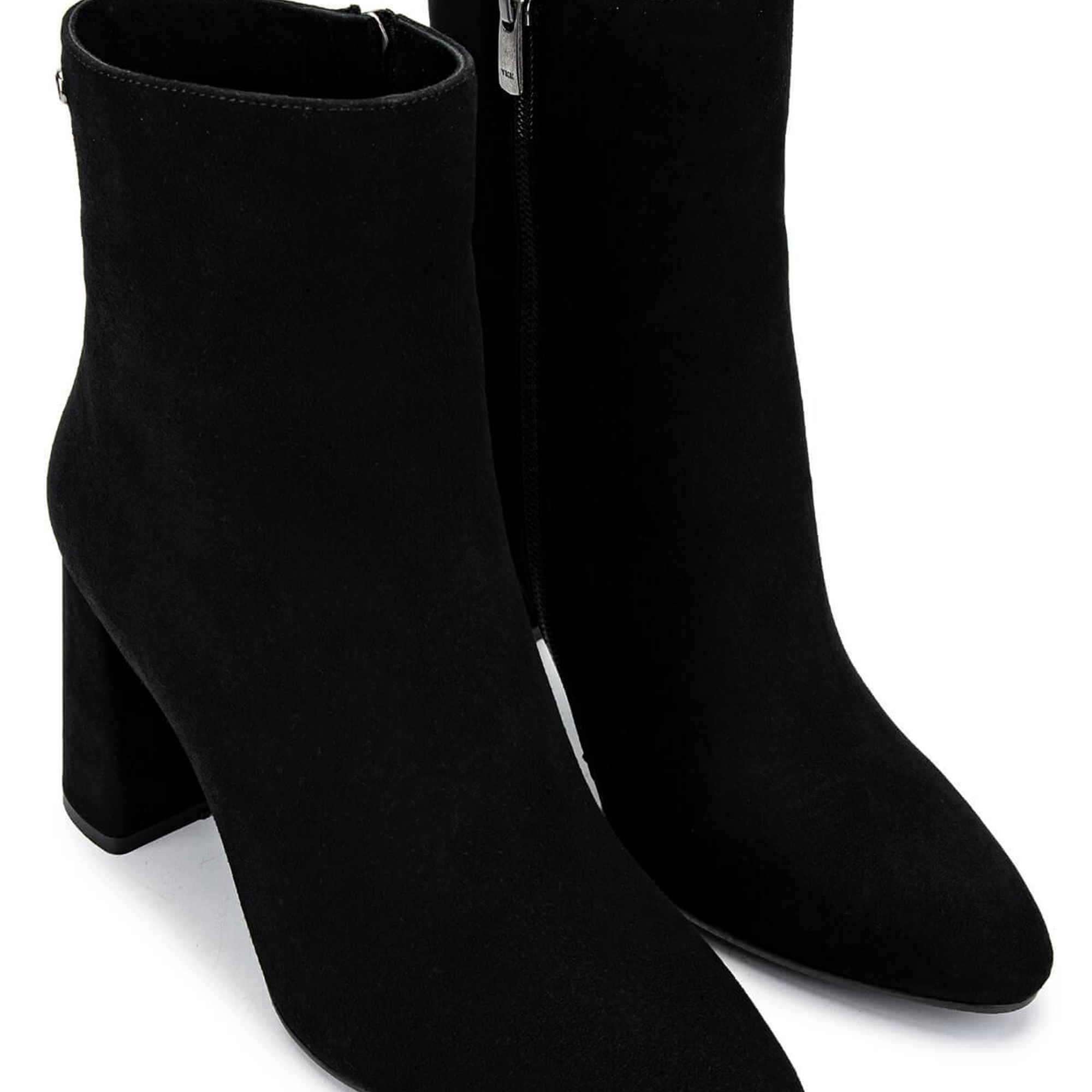 Tamer Tanca Kadın Hakiki Deri Siyah Süet Topuklu Bot