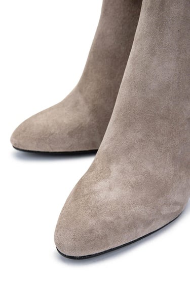  Tamer Tanca Kadın Hakiki Deri Vizon Süet Topuklu Bot