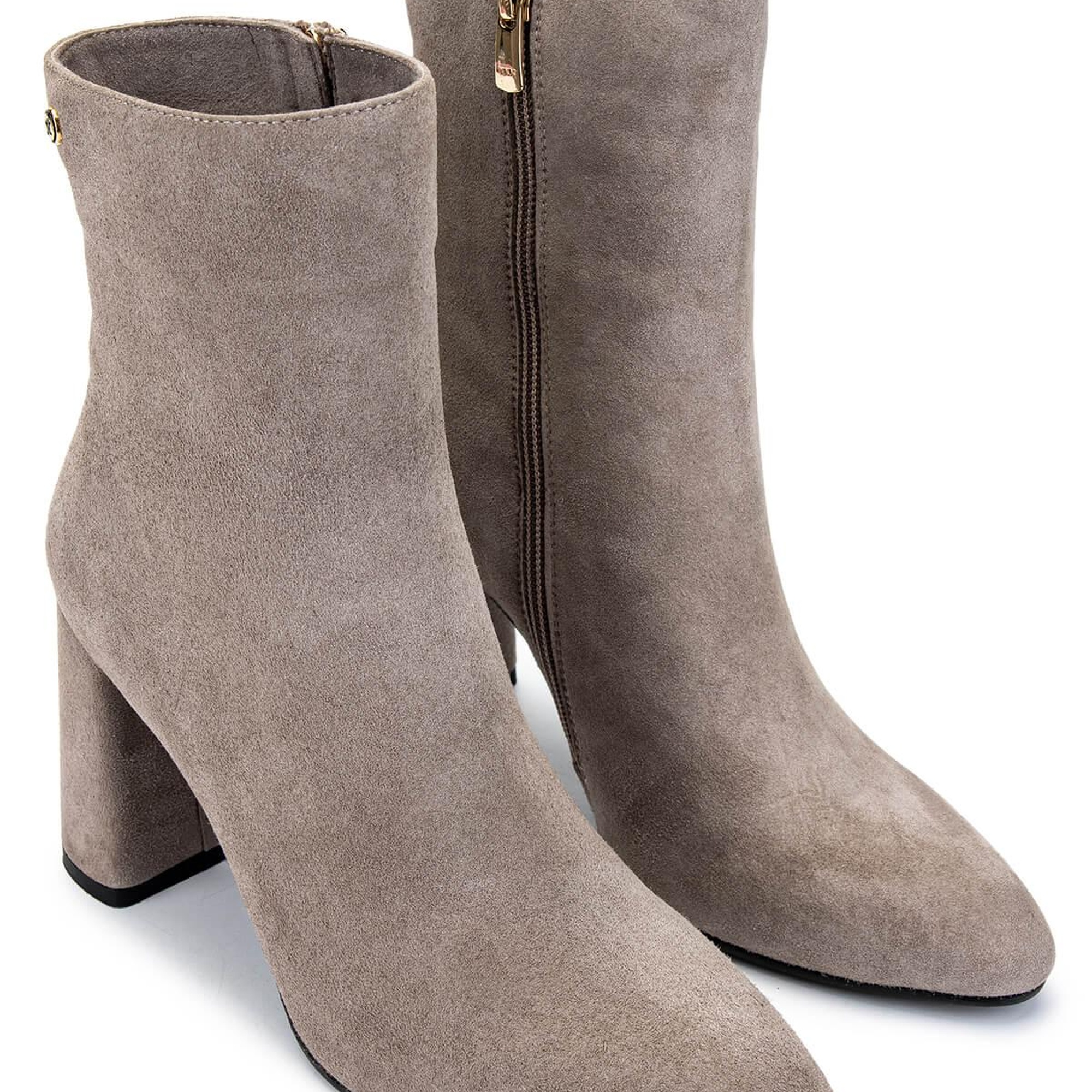 Tamer Tanca Kadın Hakiki Deri Vizon Süet Topuklu Bot