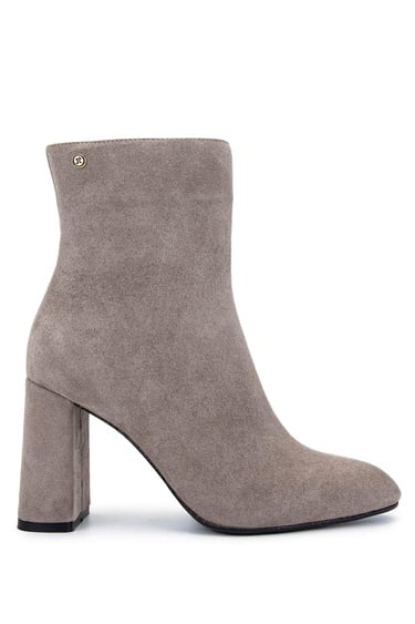  Tamer Tanca Kadın Hakiki Deri Vizon Süet Topuklu Bot