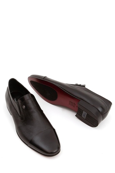  Tamer Tanca Erkek Hakiki Deri Siyah Makosen Ayakkabı