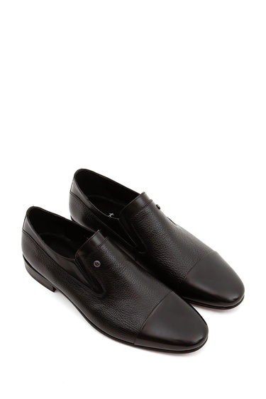  Tamer Tanca Erkek Hakiki Deri Siyah Makosen Ayakkabı