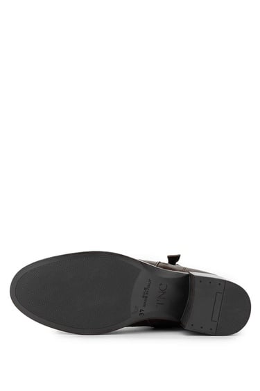  Tamer Tanca Kadın Hakiki Deri Kahverengi Topuklu Bot