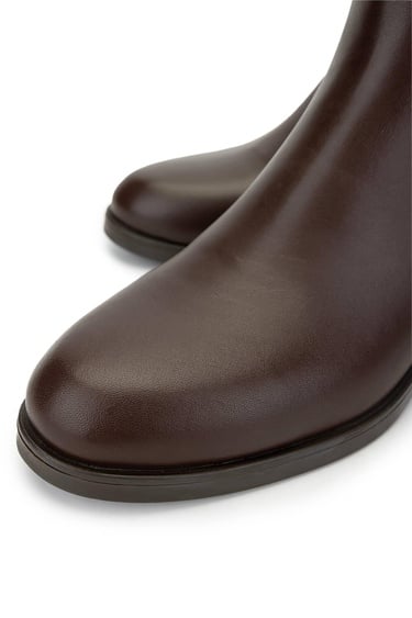  Tamer Tanca Kadın Hakiki Deri Kahverengi Topuklu Bot