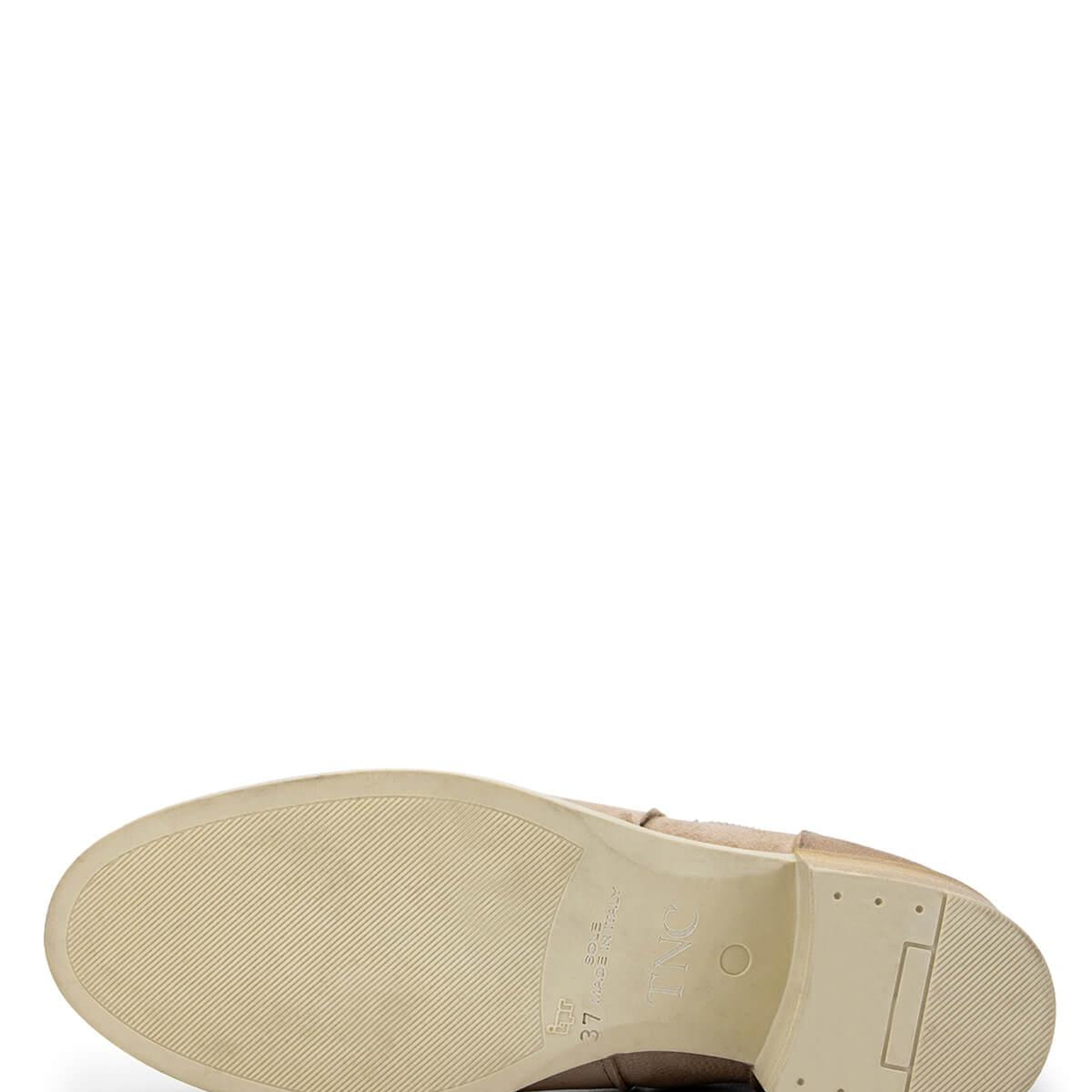 Tamer Tanca Kadın Hakiki Deri Bej Topuklu Bot